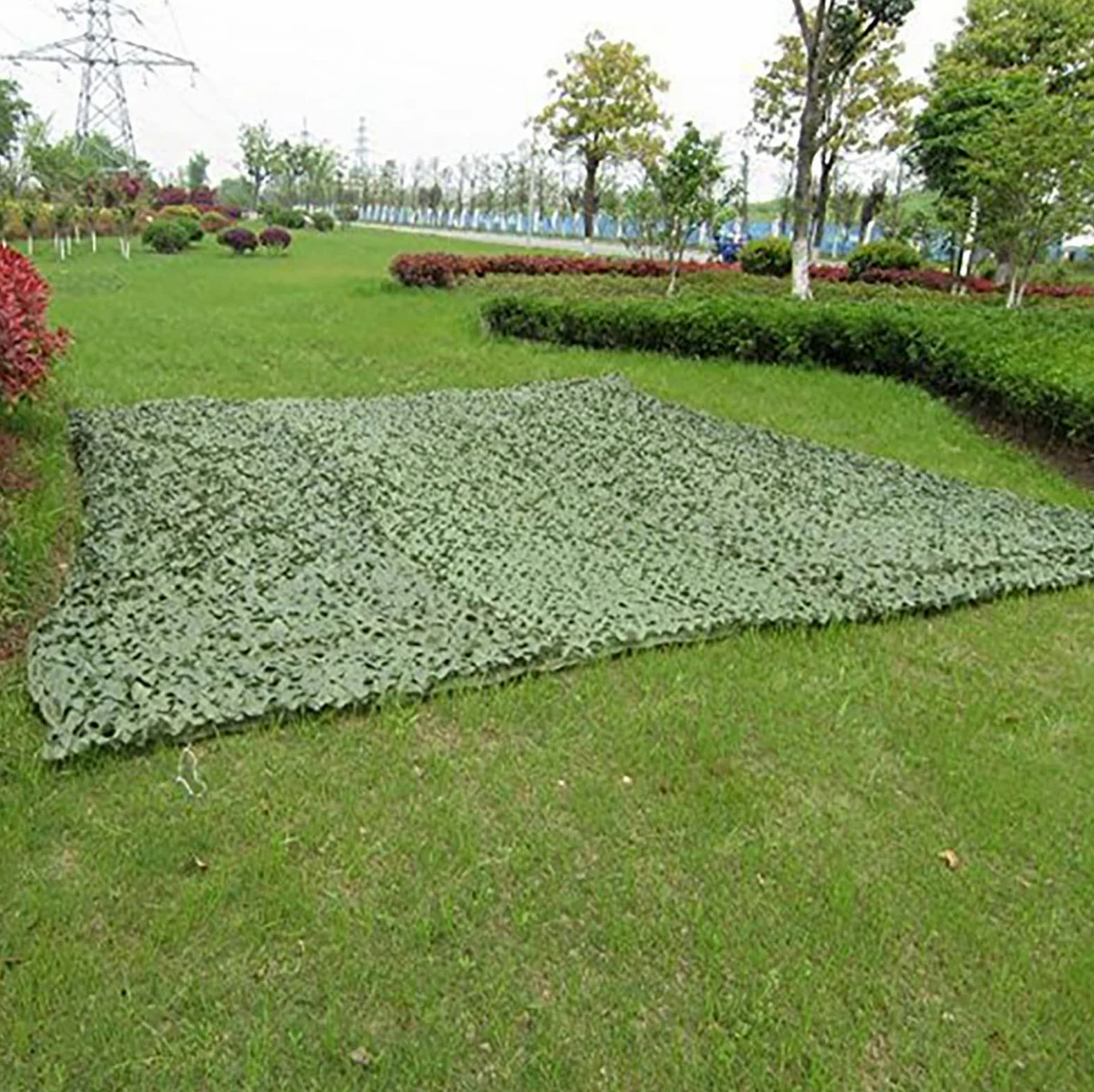 Cubierta De Sombra De Caza De Red De CamuflajeRed De Camuflaje para Sombrilla Al Aire Libre Avistamiento De Aves En La Jungla,12X12m