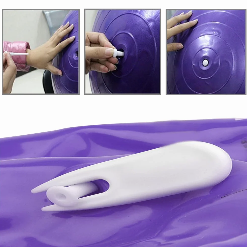 6 Piezas Enchufe de Bola de Ejercicio, Tapón de Aire de Ejercicio, Pin de Tapón Aire de Bola Ejercicio, Enchufe de Bola de Yoga, con Removedor de 1 Pieza
