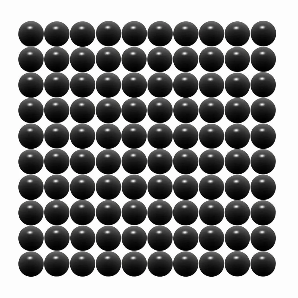 Bolas de Pintura sin Costuras Calibre .68, Nailon de Autodefensa, Menos Letal, Negro (100 Unidades)