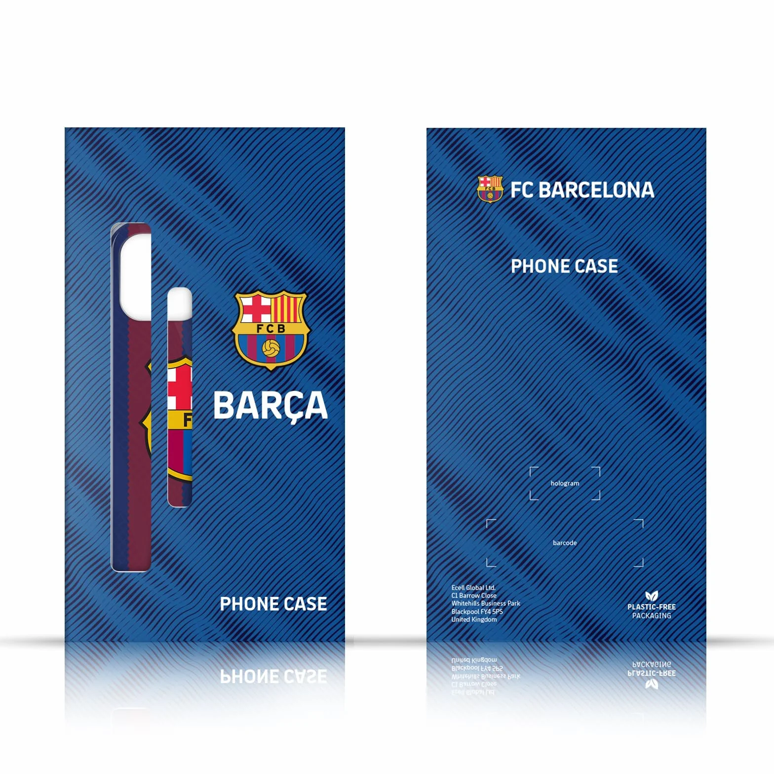 Head Case Designs Licenciado Oficialmente FC Barcelona De Gran tamaño 2017/18 Crest Caso Funda de Gel Suave Compatible con Apple iPhone 14 Pro