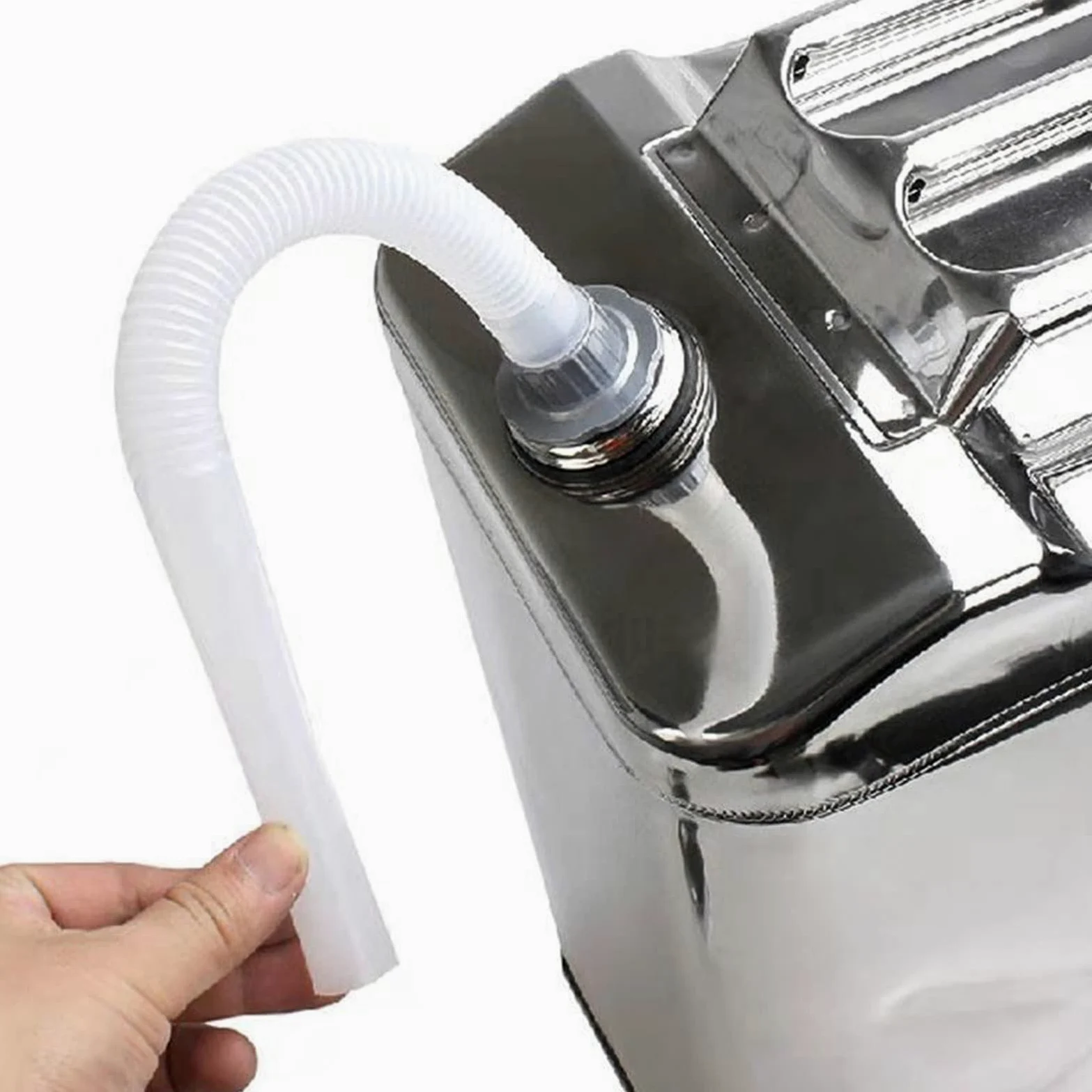 Garrafa bidon de Metal de 20 litros + Grifo para agua, ideal para agua, gasolina y qumicos, tambien como deposito para aire acondicionado, camping, furgoneta y camper