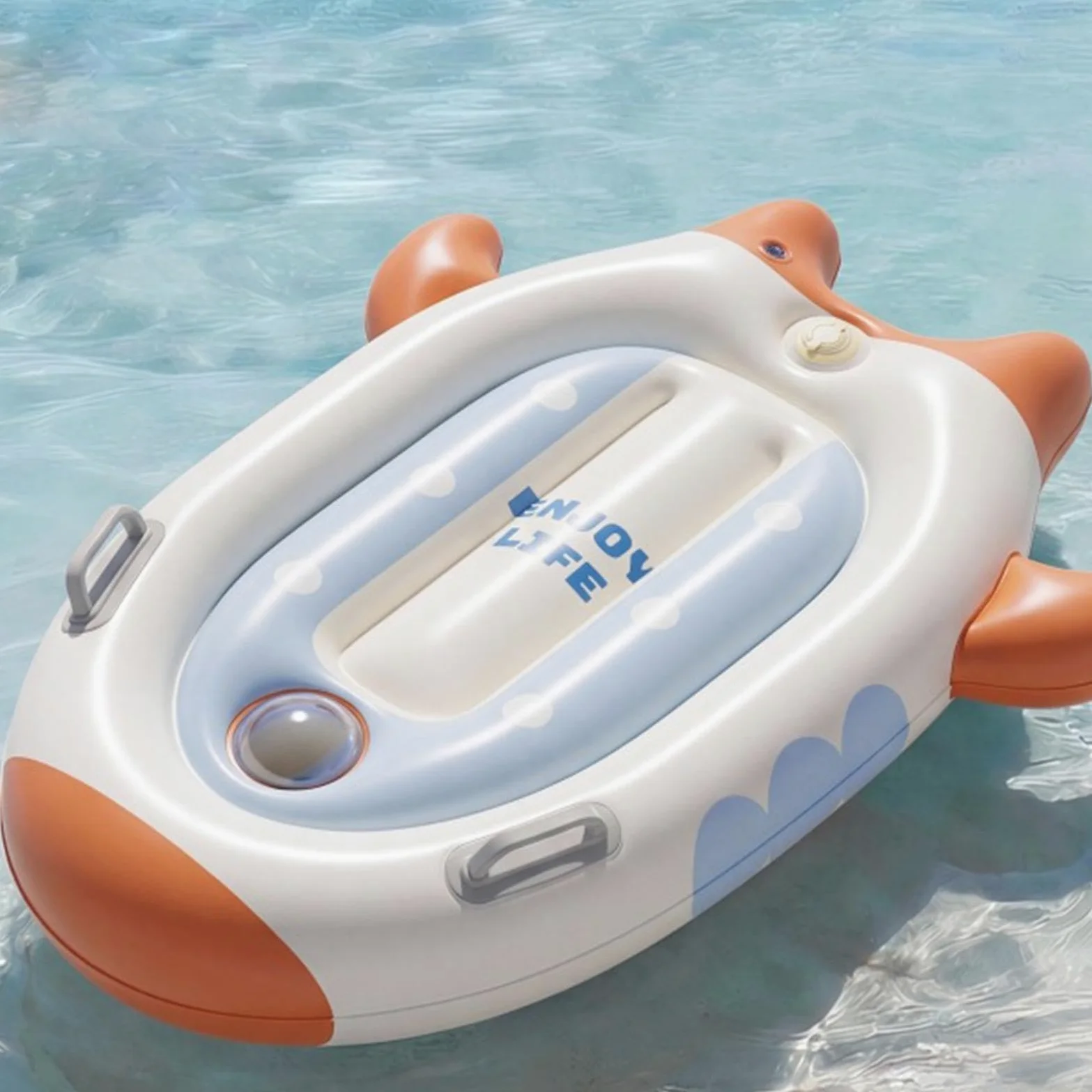 Balsa inflable para niños en la playa de arena, juguete inflable con | Tabla de natación para niños adecuada para agua, arena, surf, surf, swi