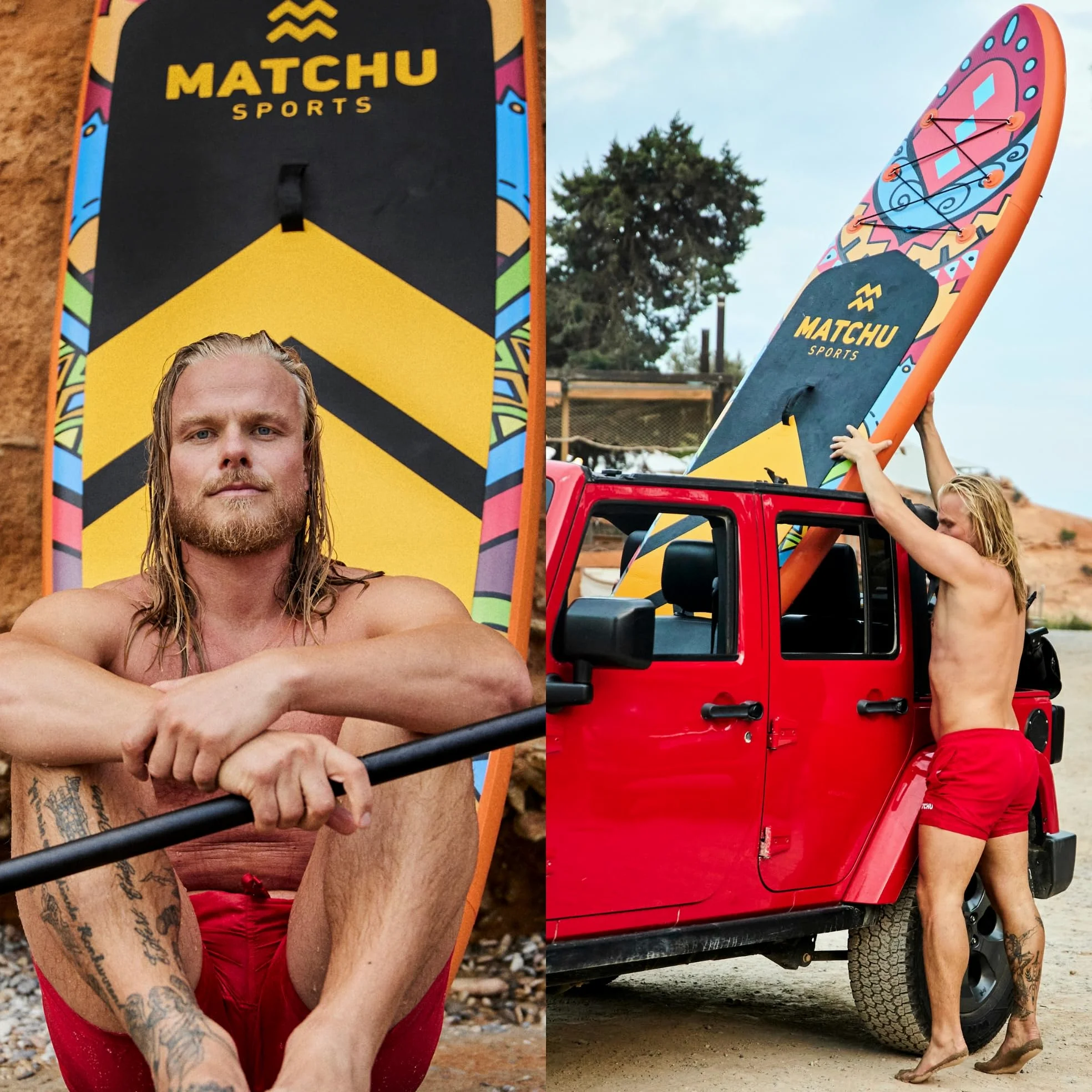 Matchu - Tabla Paddle Surf Hinchable - Set Completo - 320x81x15 CM - 150 KG De Capacidad De Carga