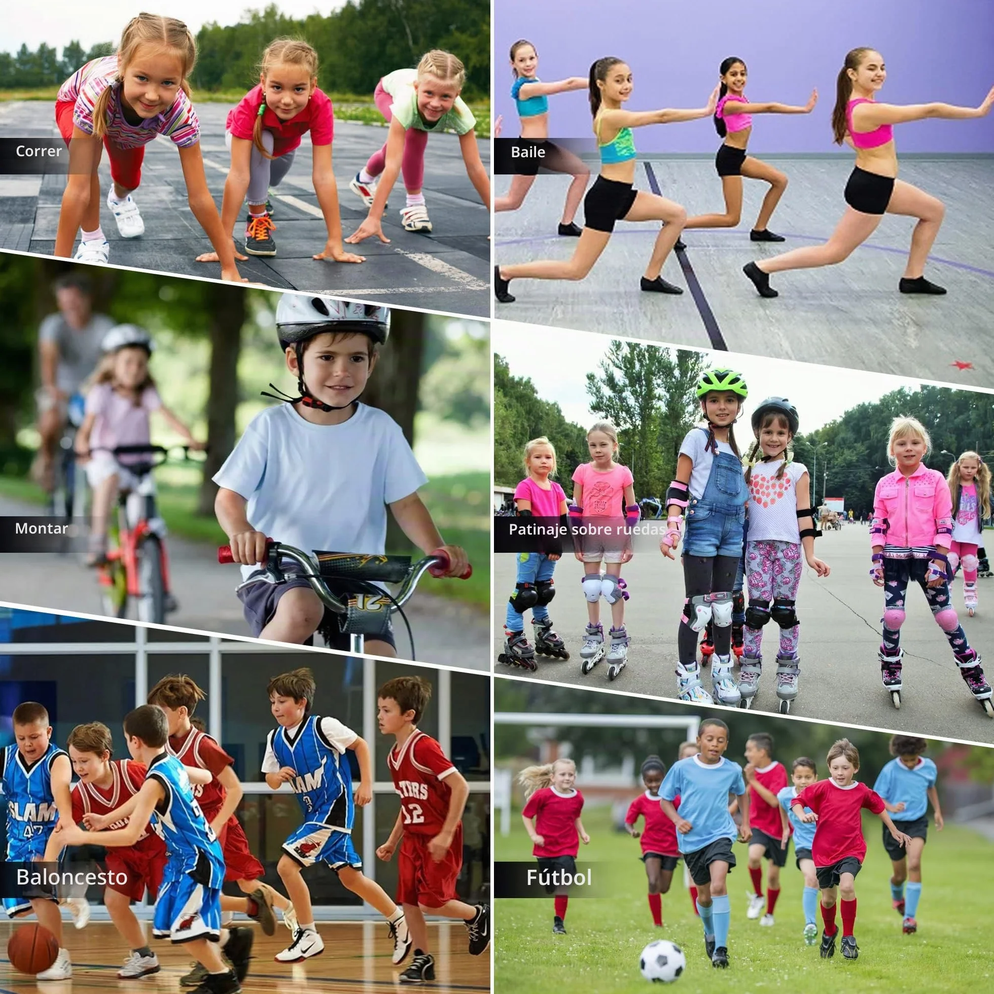 EULANT Coderas y Rodilleras para Niño/Jóvenes, Juego de Protecciones de Patinaje, Transpirables