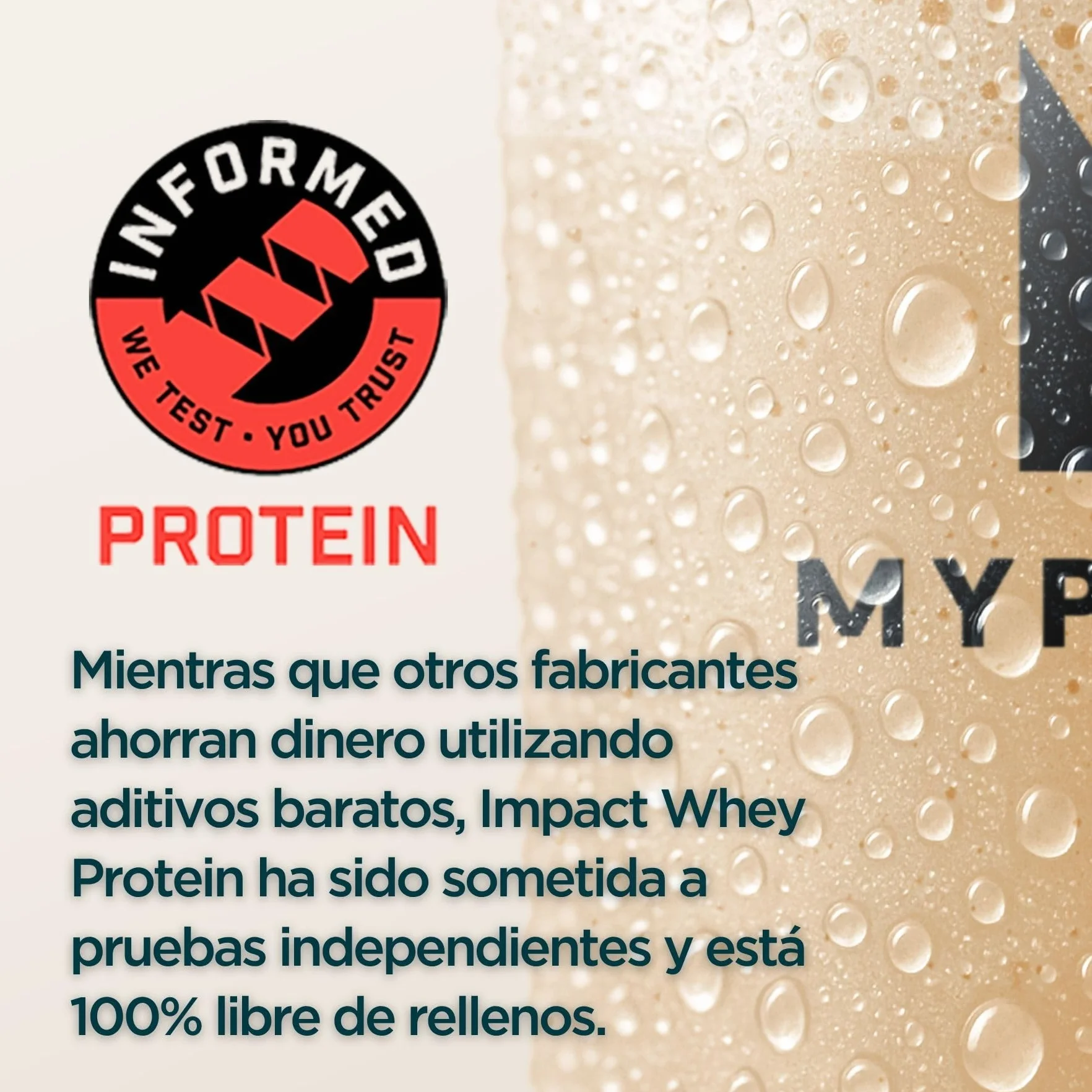 Myprotein Impact Proteína de suero en polvo Chocolate natural 30 porciones 23 g proteína por porción Bajo en grasas y azúcares