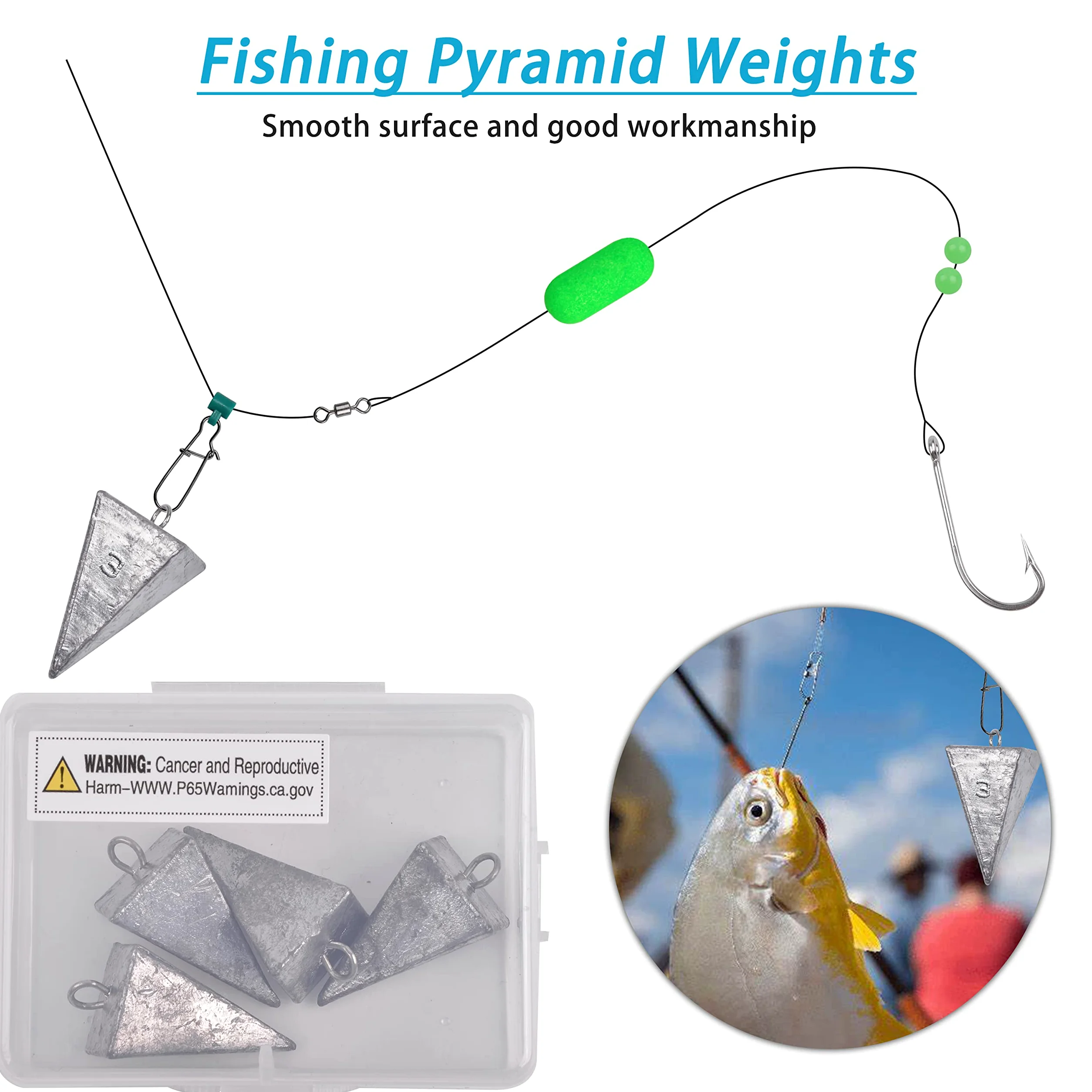 Pirámide Plomos Pesas Pesas de Pesca Surf Pesas de Pesca Plomos Océano Agua Salada Pirámide Pesca Plomos de Pesca Equipo de Pesca Aparejos de Pesca 1 oz 2 oz 3 oz 4 oz 5 oz 6 oz 8 oz