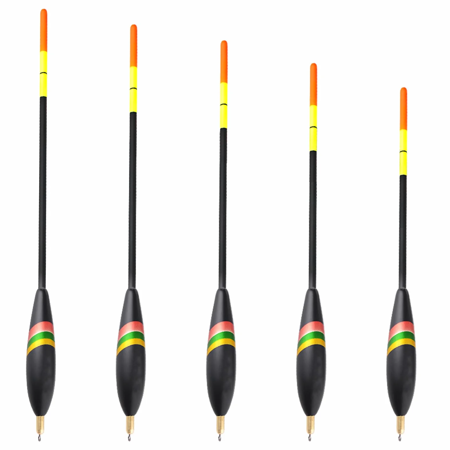 Set de 5 flotadores de Pesca Waggler 4g-8g con 2g pre-plomado - Ideal para lanzamientos amplios y precisos
