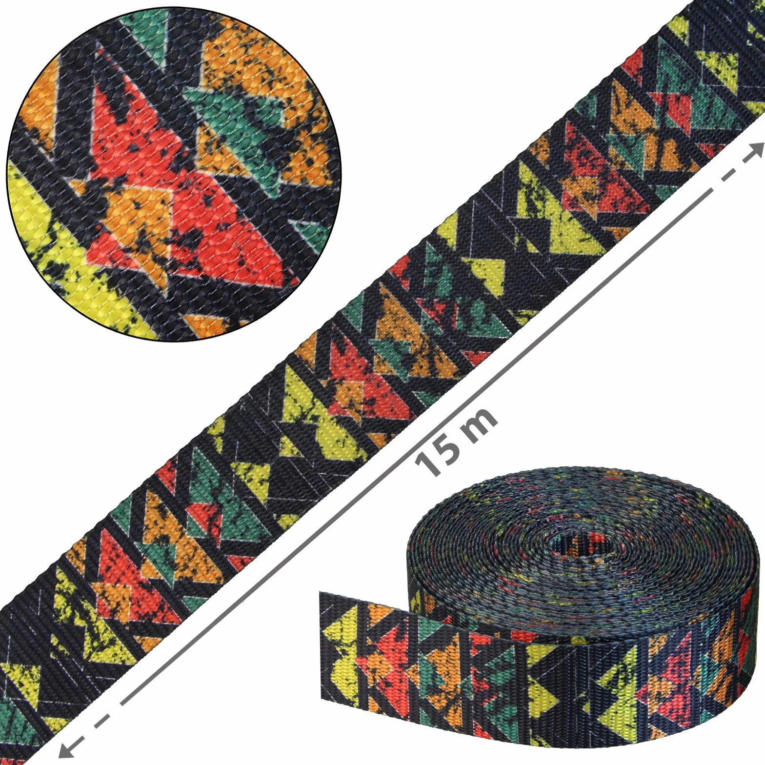 ALPIDEX Slackline Set 15 m + protector de árbol y protector de trinquete , ideal para niños, principiantes y expertos