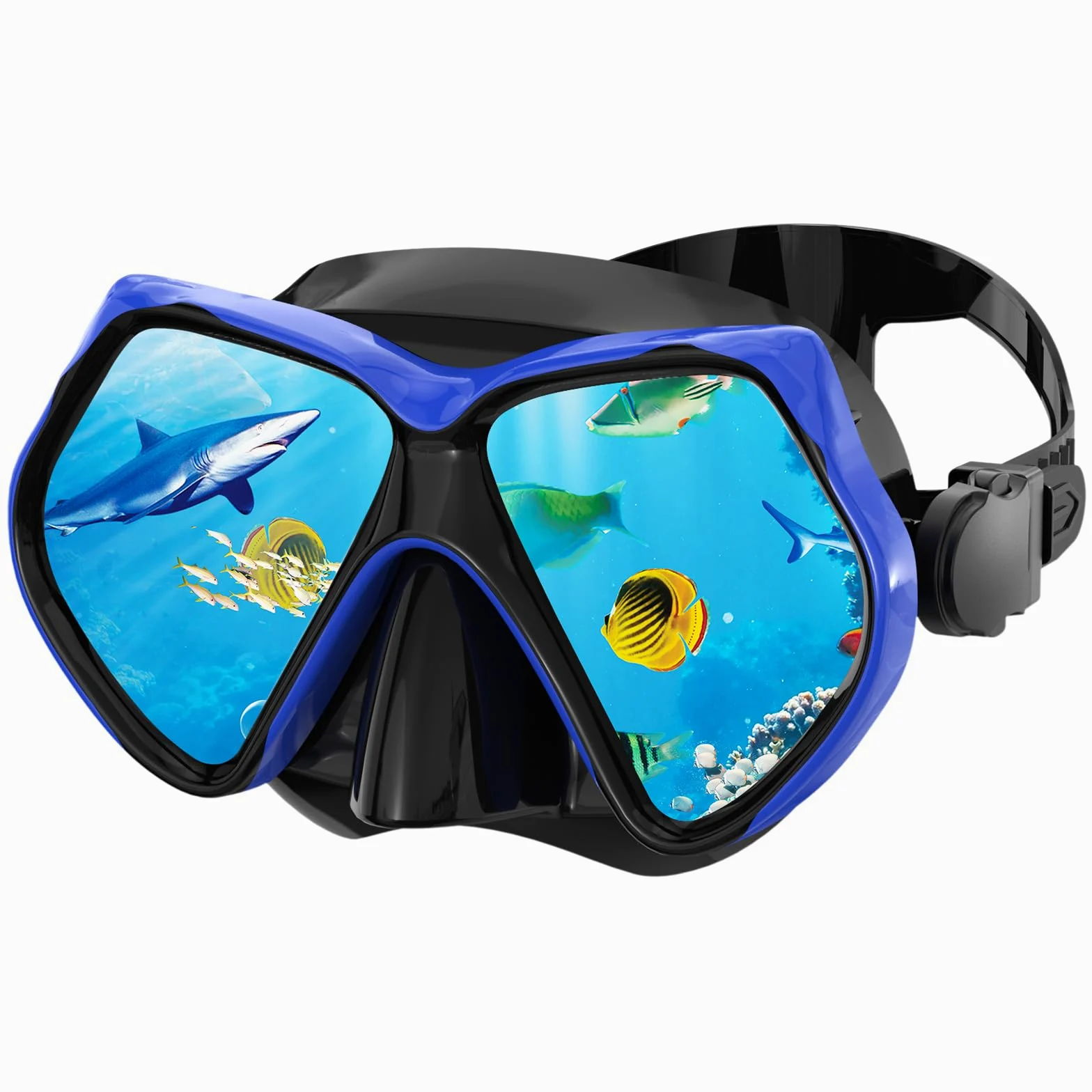 Máscara de buceo antivaho para adultos, gafas de buceo y esnórquel
