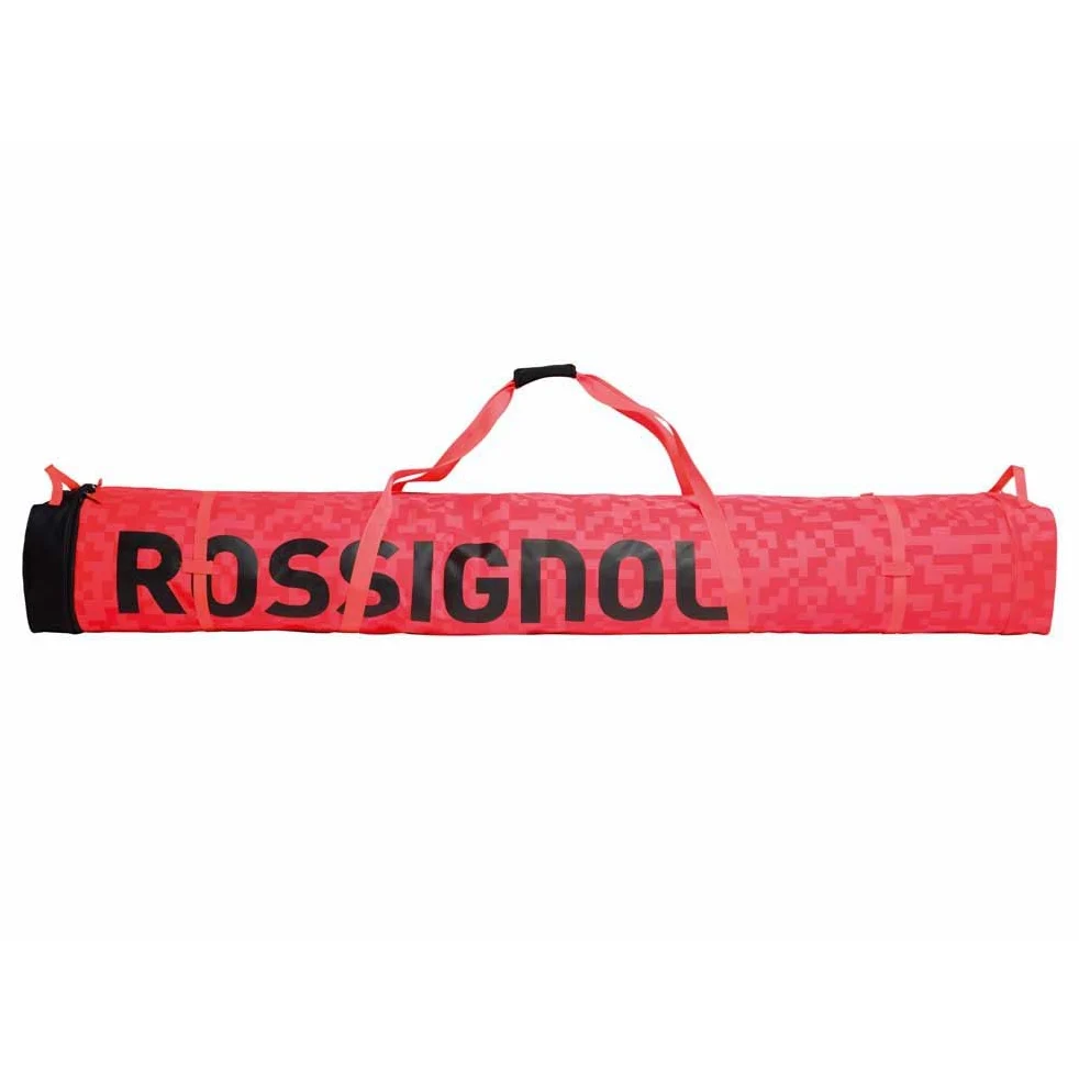 Rossignol - Funda de esquí Hero Ski Bag 2 A 3 Pares Ajustable, 190 cm a 220 cm, Talla única, Color Rojo