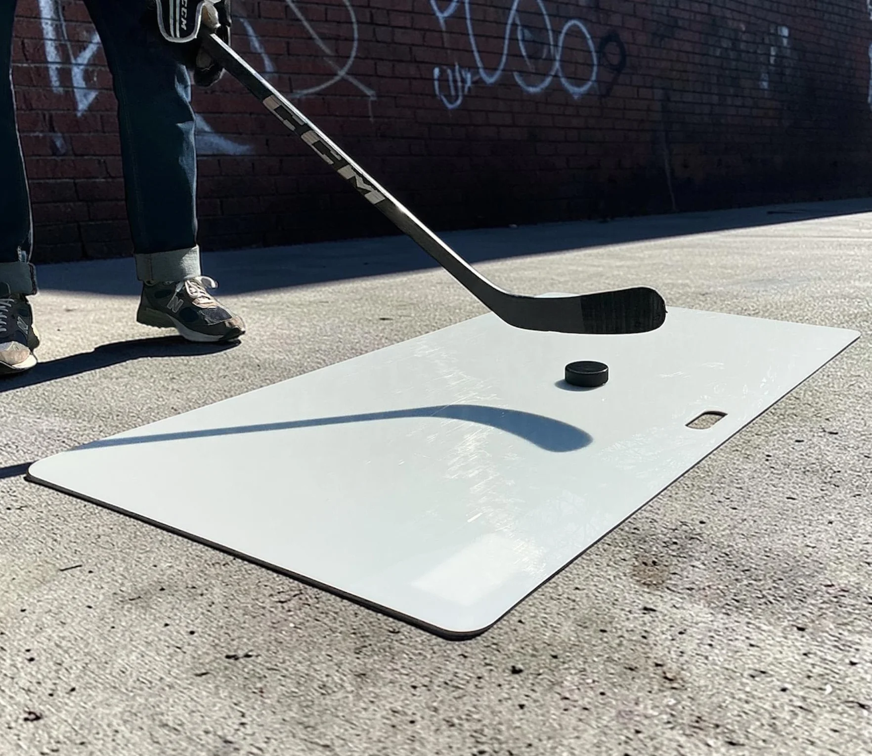 Shooting pad Steel - Placa de entrenamiento para hockey sobre hielo (146 x 73 cm)