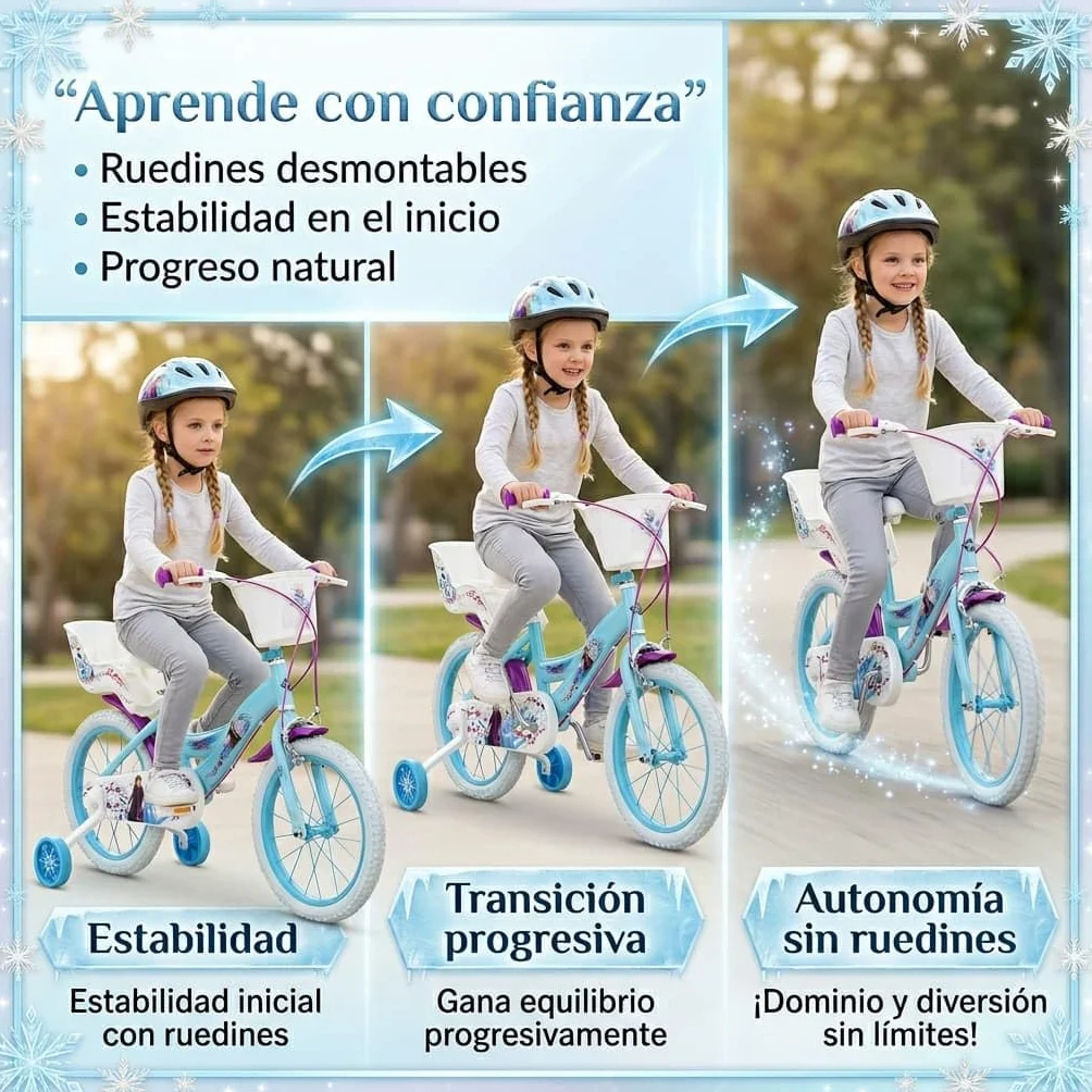 TOIMSA Bicicleta 16" Frozen Huffy 5/8 Años