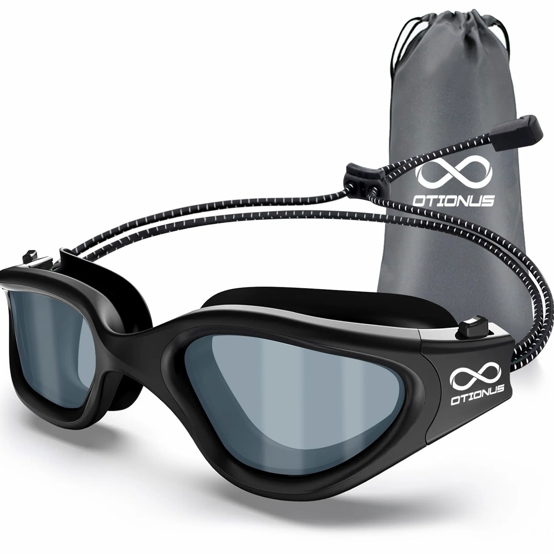 Gafas de natación para adultos, visión amplia, lente transparente, sin fugas, antivaho