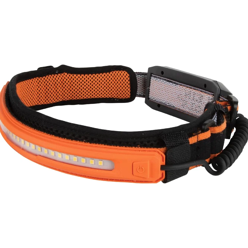 KLEIN TOOLS 56308 Linterna frontal recargable con correa, 575 lúmenes, LED de haz ancho, modos de enfoque directo o todo encendido, para trabajo y exteriores
