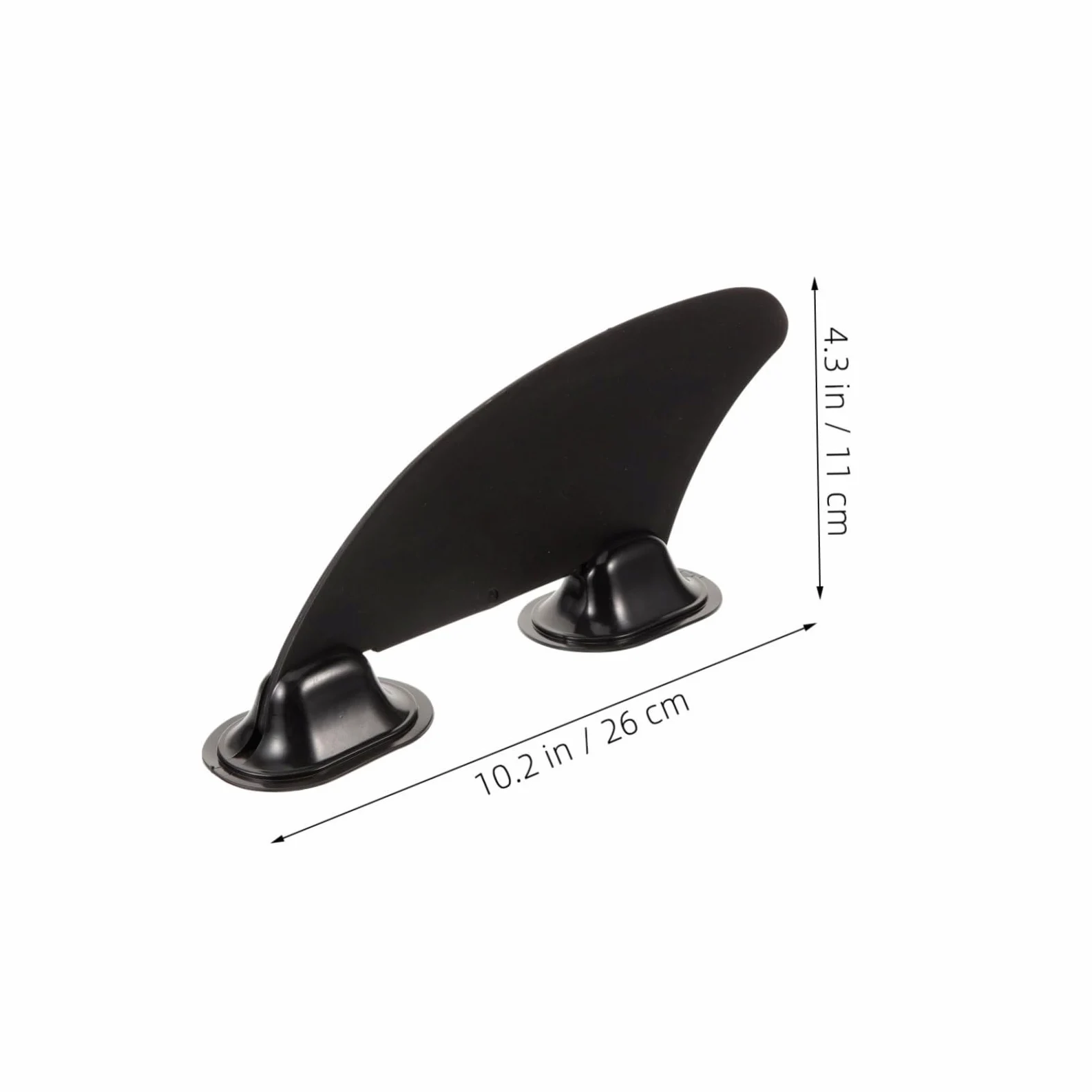 2 Aletas De Repuesto para Tabla De Paddle Surf Aletas Inflables Central Desmontable Accesorios para Tabla De Surf De Repuesto De PVC Color Negro