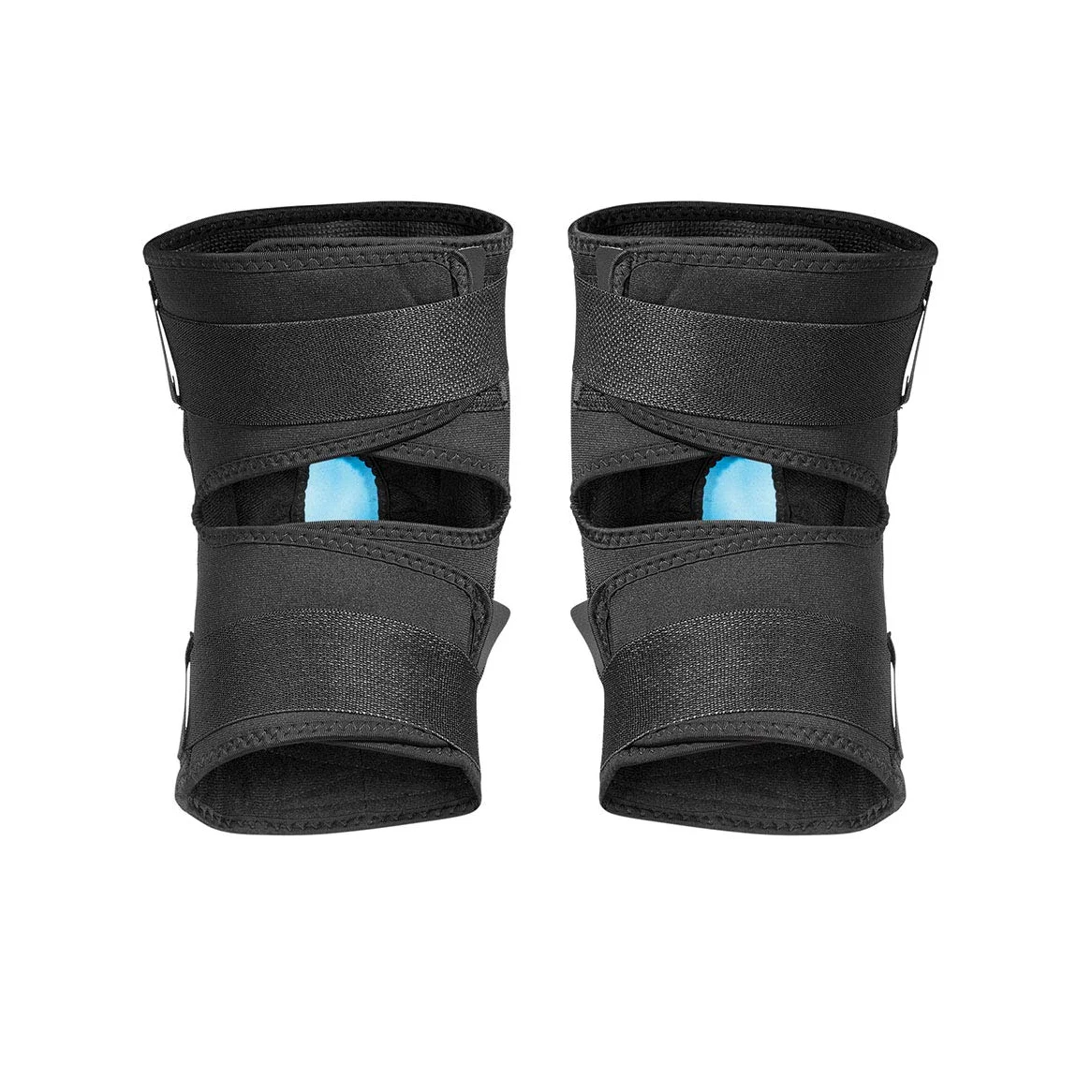 TSG Wavesk8 A Rodillera - Surf, protección de rodilla de patín, rígida, extraíble ACF, acolchado lateral, forro NBR antideslizante, nailon resistente al desgarro, correas de velcro, puños antideslizantes, preformados, espalda abierta, negro