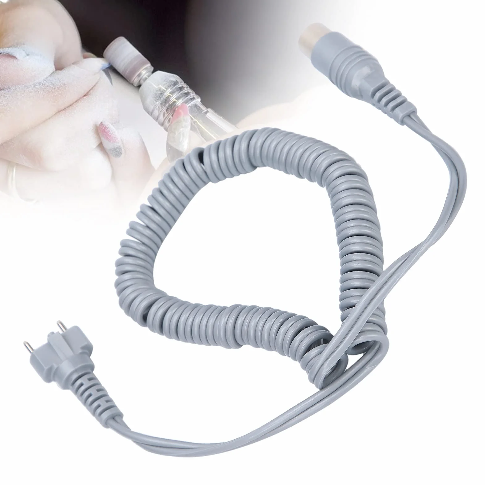 Cordón de Handpiece de Aleación para Máquina de Manicura (Gris)