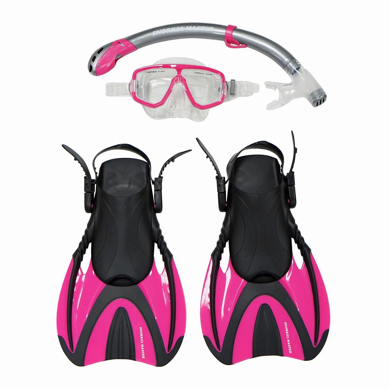 Tubo de Buceo Master Snorkeling máscara y Snorkel Aletas Juego