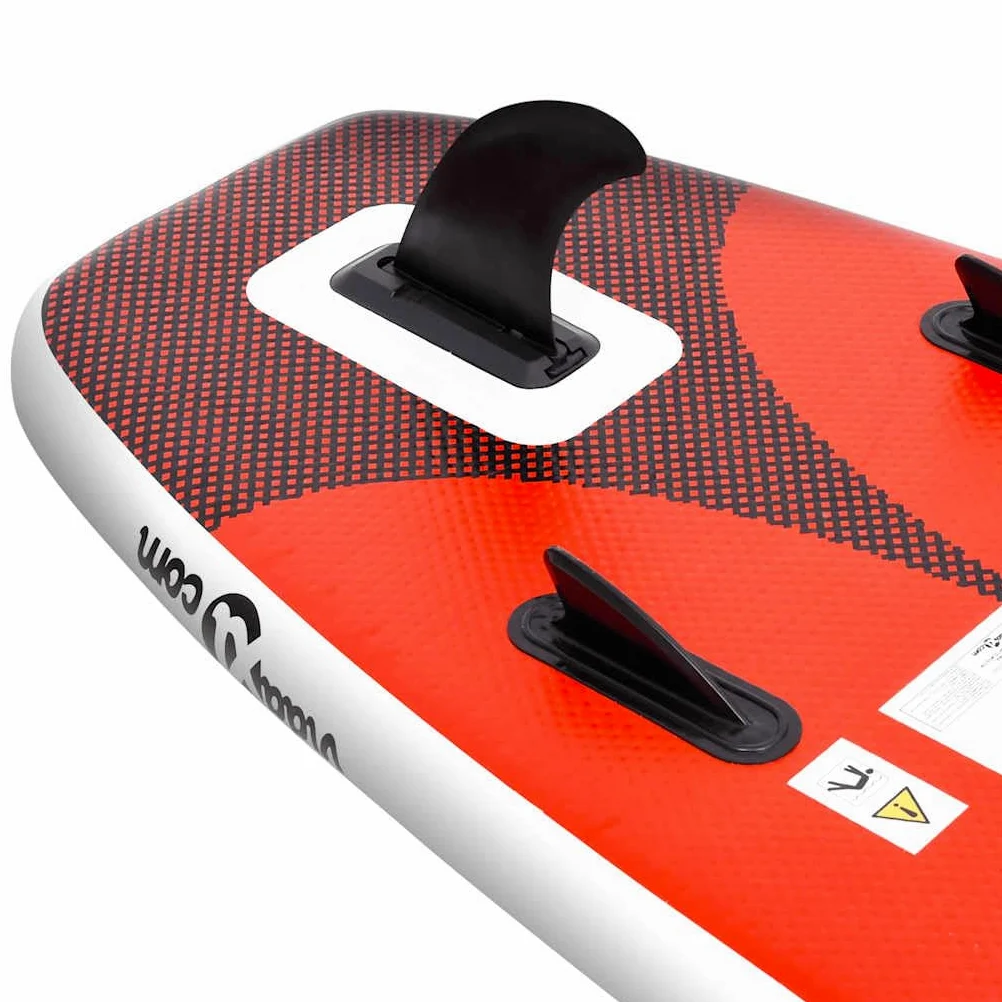 Genérico Set de Tabla de Paddle Surf Hinchable Rojo 300x76x10 cm,Deportes,Actividades al Aire Libre,Deportes acuáticos y navegación Deportiva,Surf,Paddleboards,93382