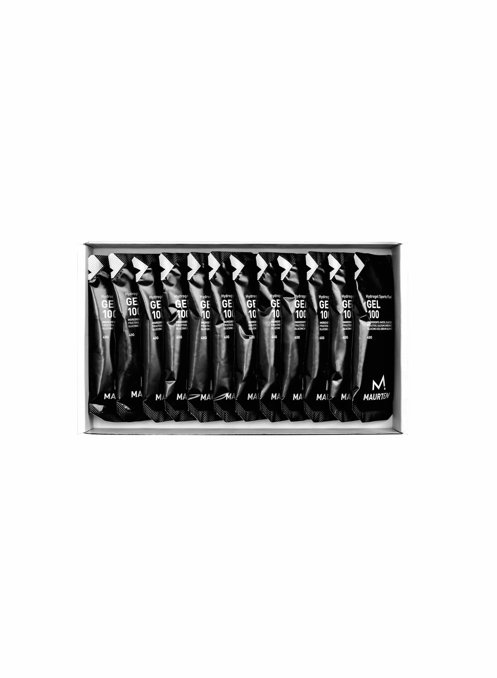 MAURTEN Gel 100 Energy Gel Pack 12 x 40g 25g Carbohidratos Hidrogel Suave