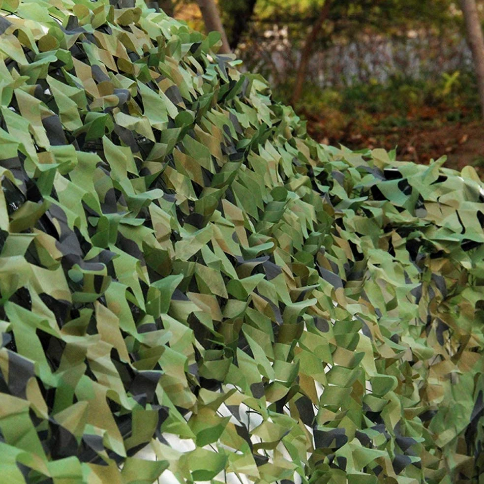 Red de camuflaje para exteriores, 10 x 20 m, ideal para caza, observación de aves, protección solar, selva y observación de vida silvestre, tela duradera para máxima ocultación
