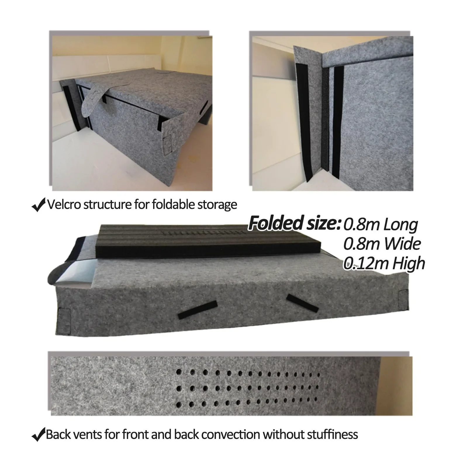 Almohada de cabina para dormir insonorizada, espacio de privacidad plegable, tienda de campaña silenciosa con altavoces dobles integrados para un sueño más profundo