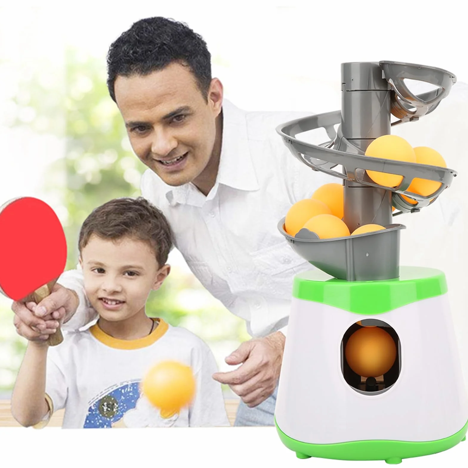 Máquina de Tenis de Mesa Automática Lanzador de Pelotas para Entrenamiento Deportivo