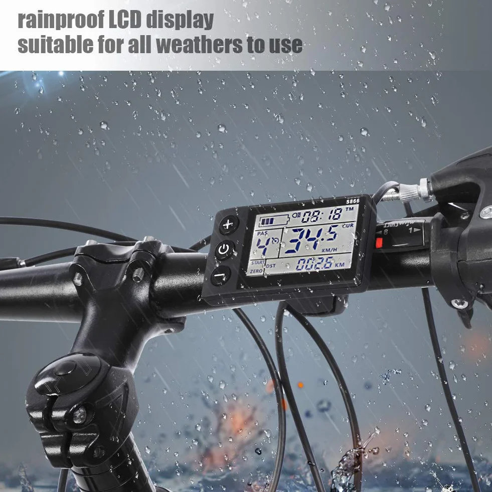 BuyWeek E-Bike Brushless Motor Controller 24V 36V 250W 350W LCD Display
