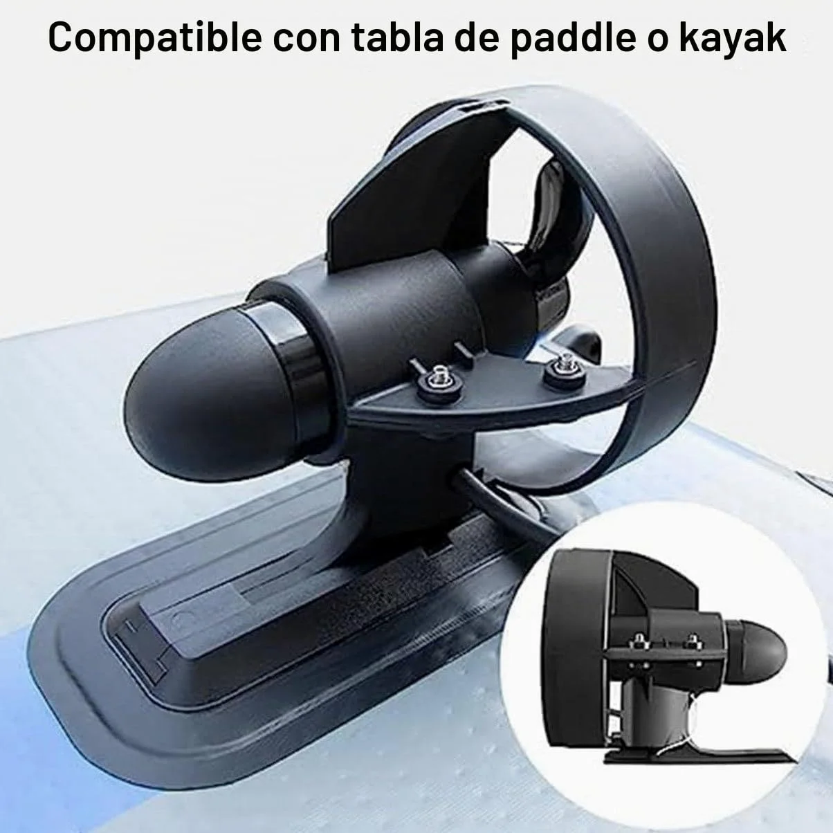Aleta motorizada eléctrica de 288 W y 12 V con sistema de propulsión de propulsión subacuática, tabla de surf alimentada por batería y motor SUP para kayaks, barcos de pesca, tablas de remo (4-5 km/h)