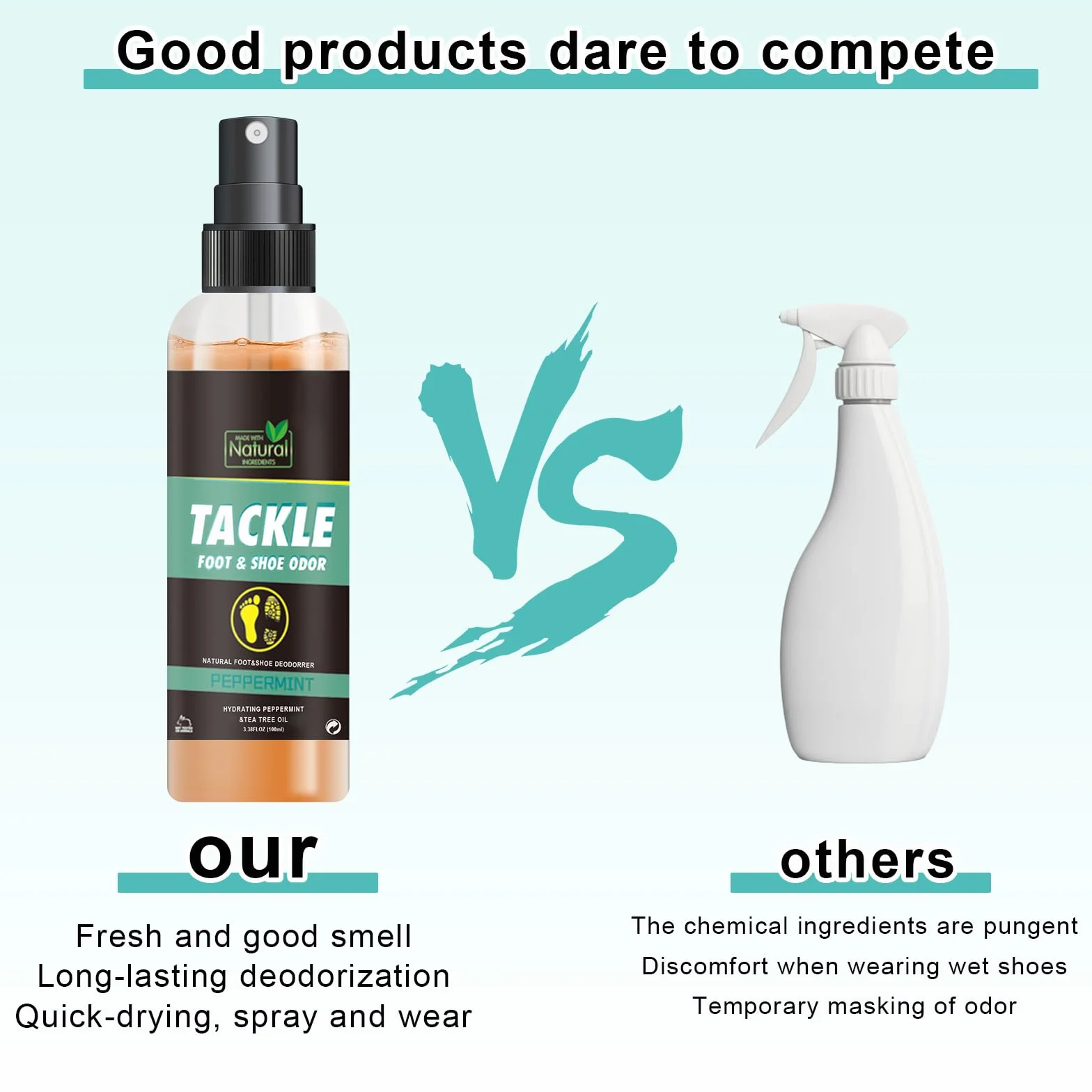 Desodorante en Spray para Calzado Antiolor Zapatillas Deportivas 100ml Aplicación Rápida