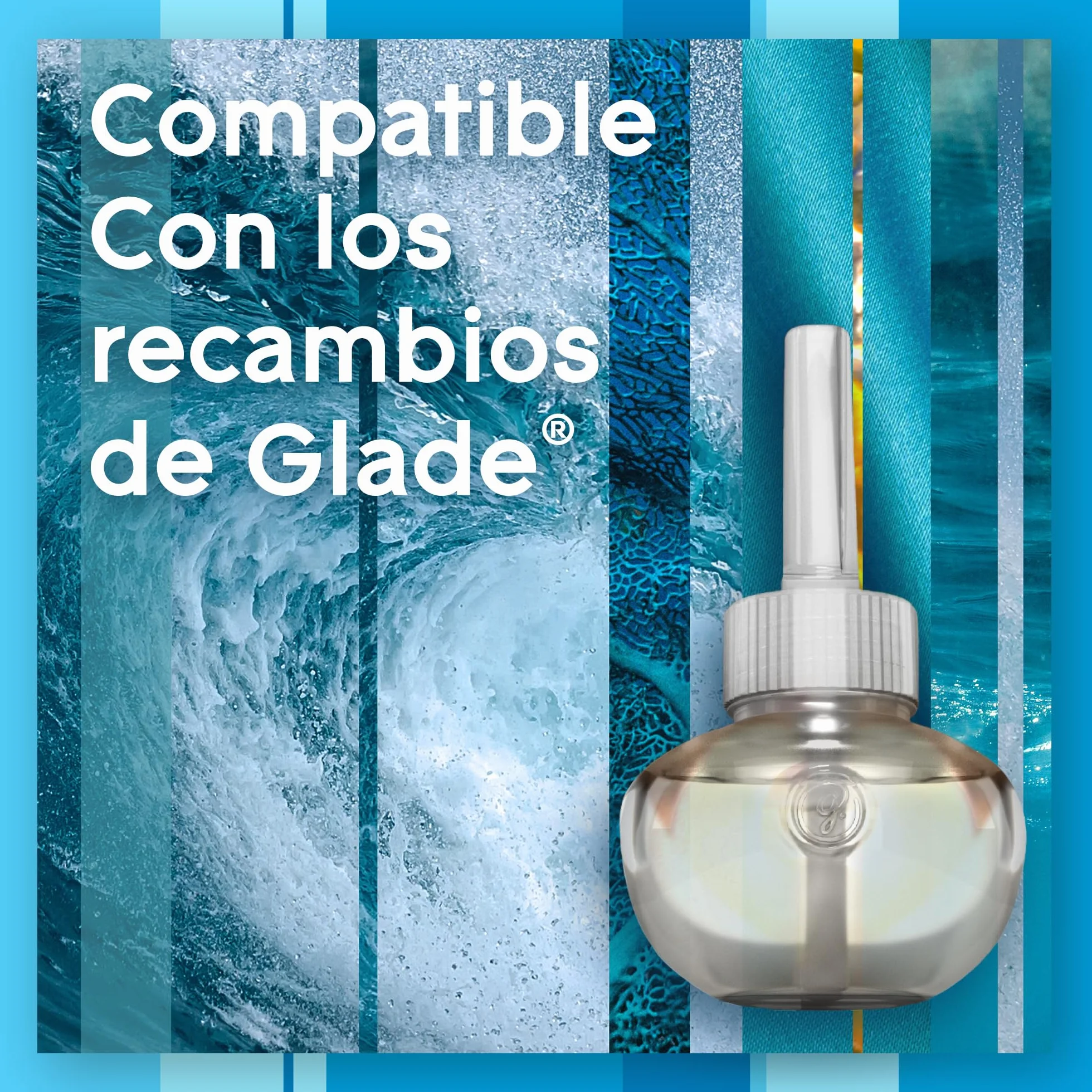 Glade Ambientador Eléctrico Líquido Regulable Sensual Sandalwood & Jasmine, 1 Recambio