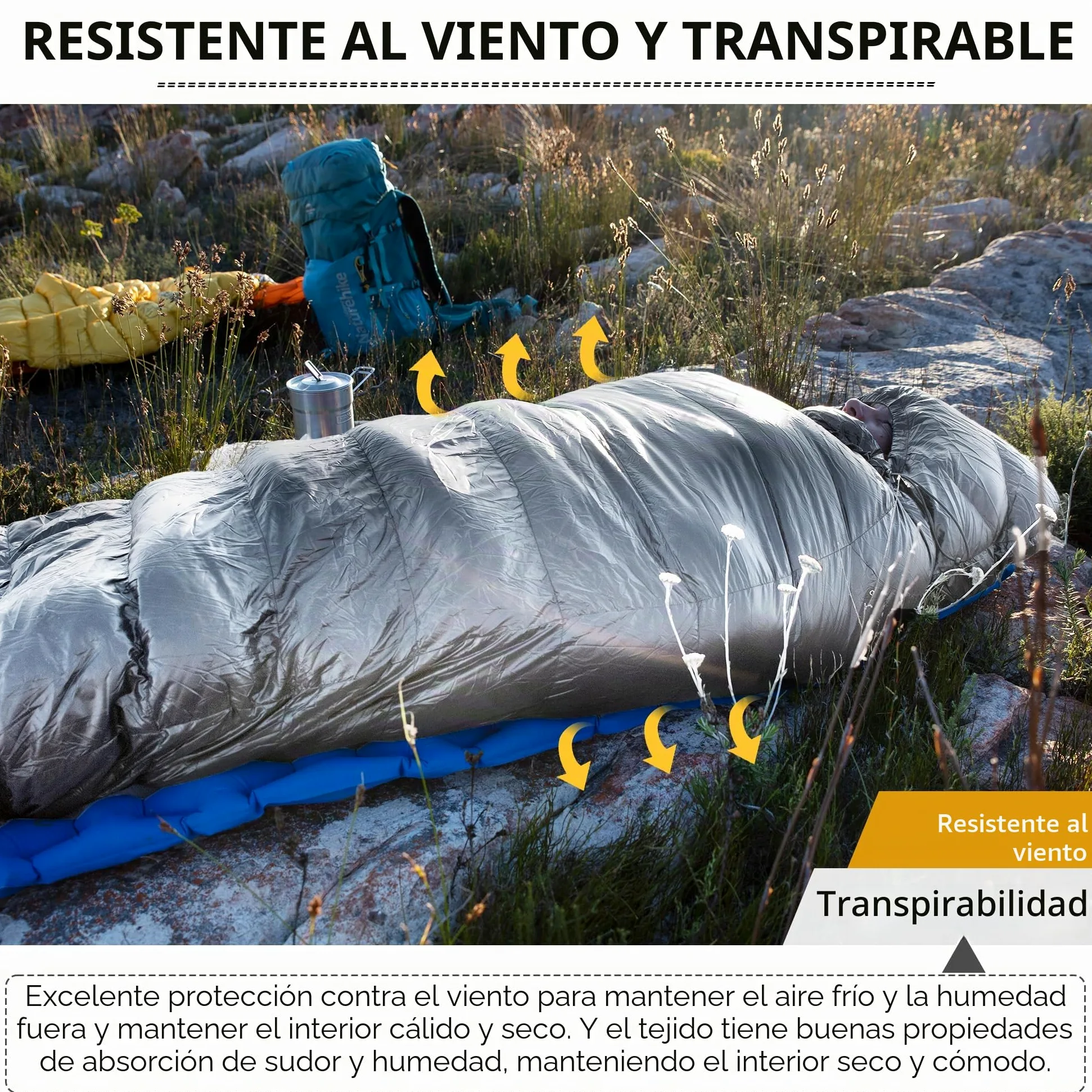 Naturehike Saco de dormir de plumón de la serie CW, ultraligero, portátil, compacto, saco de dormir 4 estaciones para adultos y niños, camping, senderismo, viajes