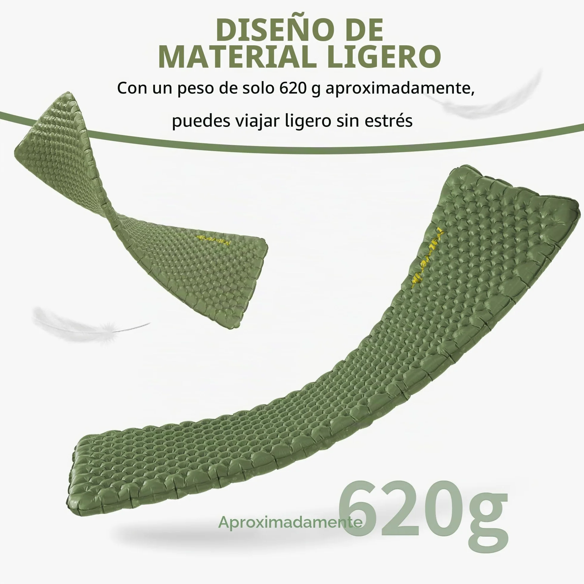 Naturehike Colchoneta autoinflable y hinchable para acampar, esterilla de dormir portátil, colchón de aire individual para trekking, senderismo, montañismo y mochilero