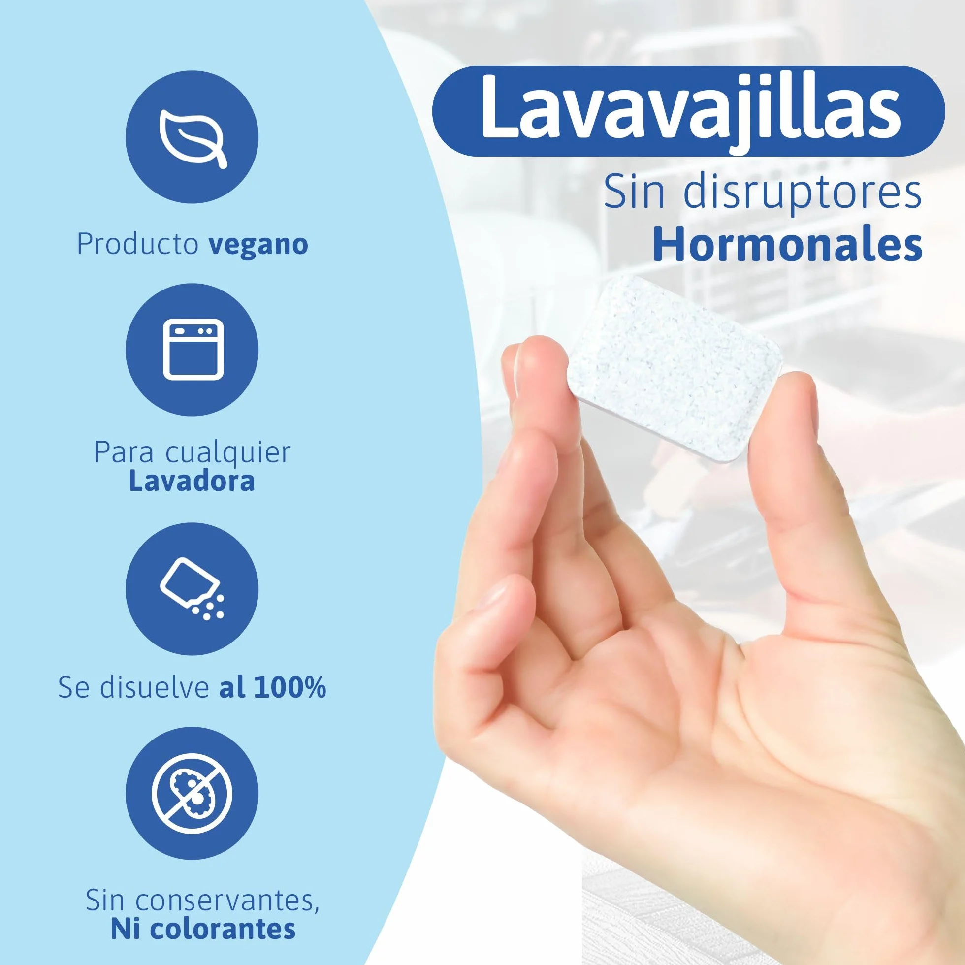 Natulim Pastillas Lavavajillas 30 Usos Biodegradables Hidrosolubles 6 en 1