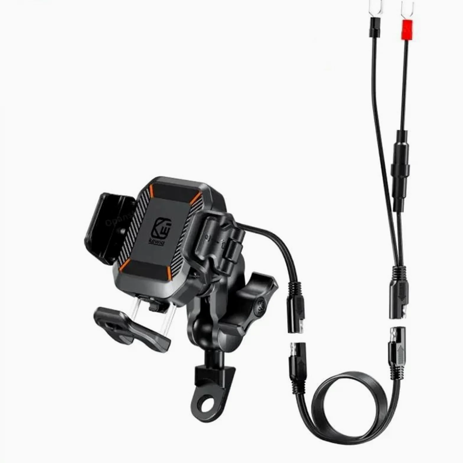 PIWINE Soporte De Navegación para Motocicleta para Scooter | Soporte teléfono motocicleta, cargador inalámbrico antirrobo a prueba de golpes 15W y carga rápida USB C 36W