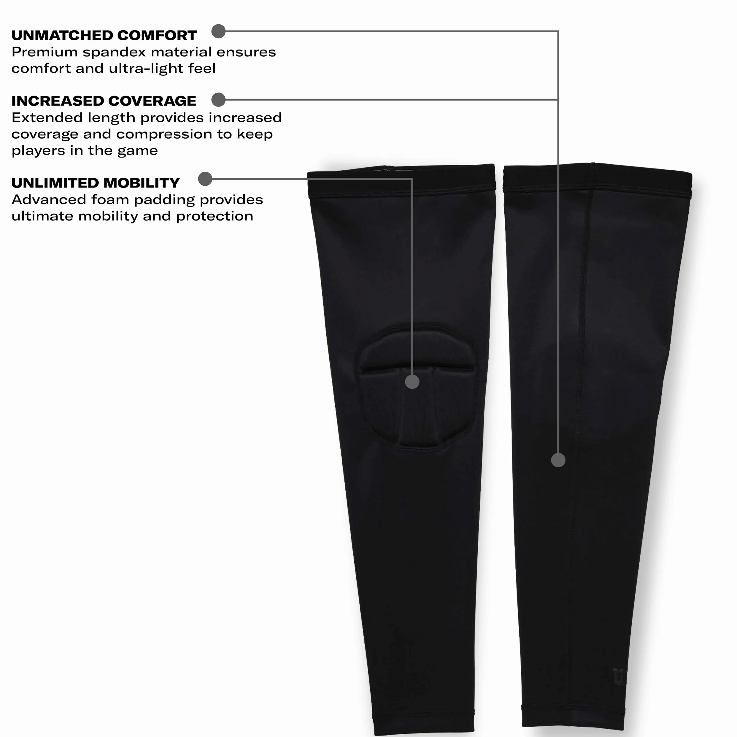 Wilson Helix - Rodilleras para voleibol, talla S/M, color negro