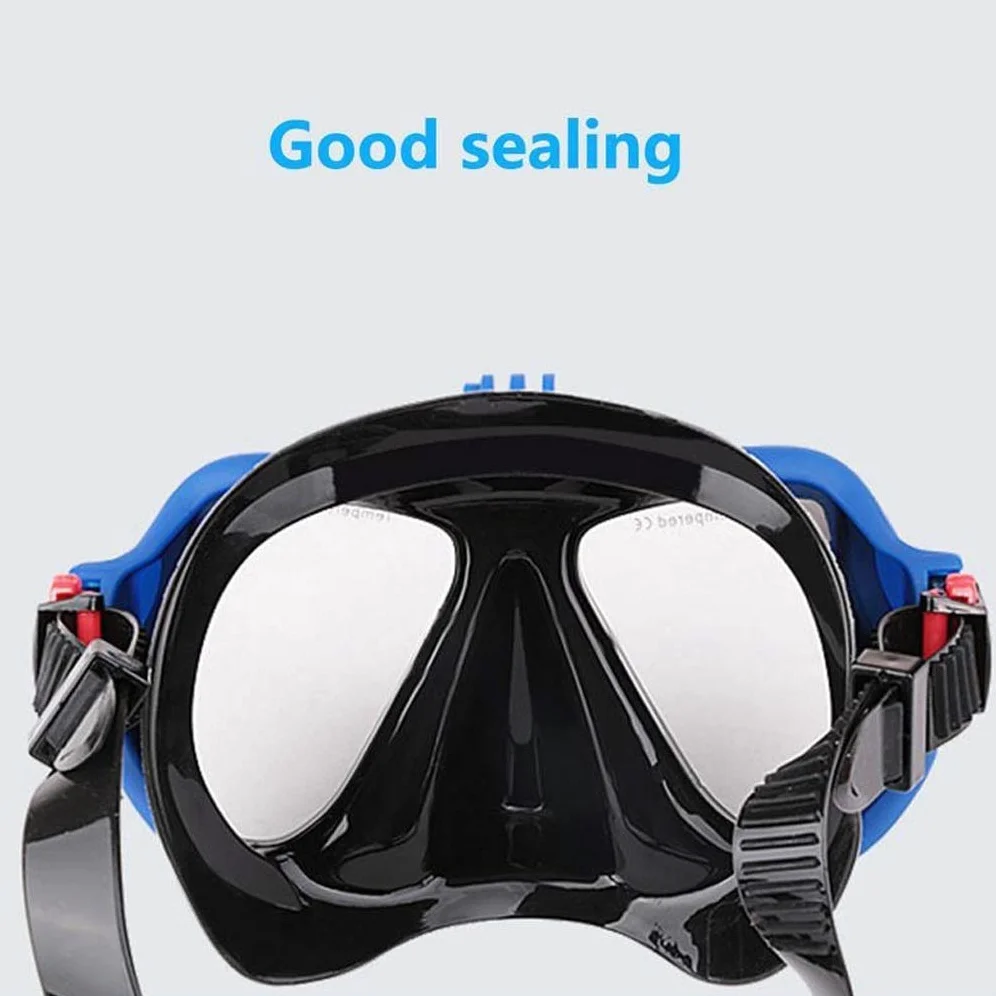 Máscara de Snorkel antivaho, Vidrio Templado panorámico Resistente a Impactos