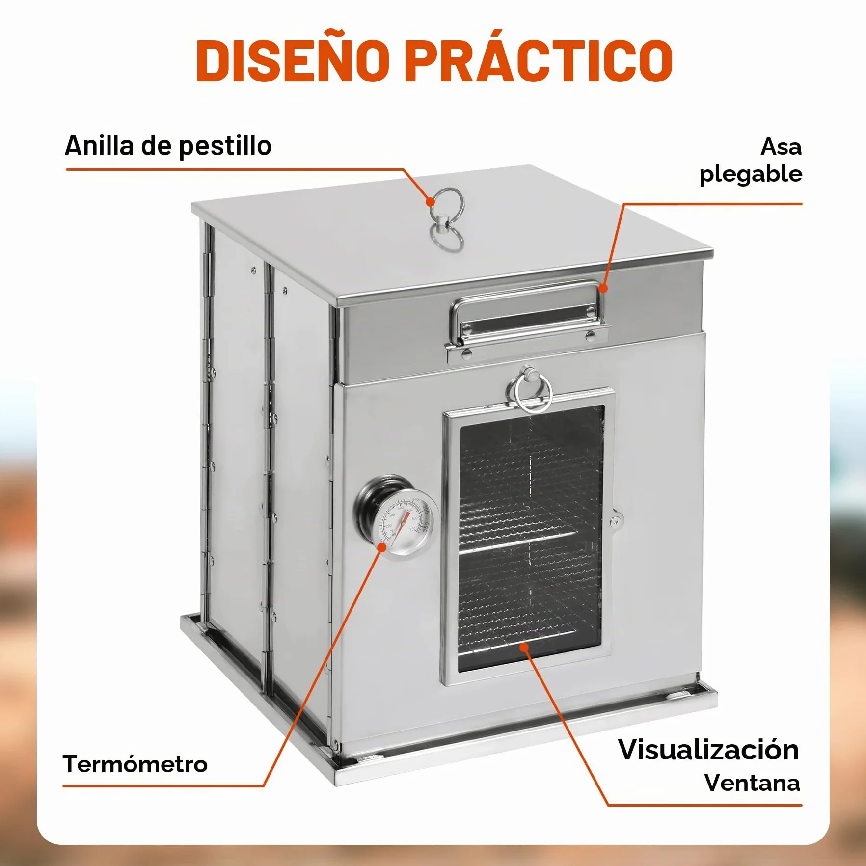 REDCAMP Horno de camping plegable de 14 pulgadas de alto con parrilla de 2 niveles, estufa de camping portátil de acero inoxidable para hornear rollos de canela, panes y magdalenas con fuego de leña