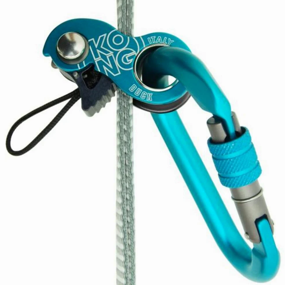 Kong. Duck. Bloqueador ultracompacto, Ideal para Escalada, montañismo, espeleología y Socorro en Cuerda. para Cuerdas de 8-13 mm. Fabricado en Italia. Certificaciones: EN 567 y UIAA 126. Peso: 70 | ascendentes de escalada