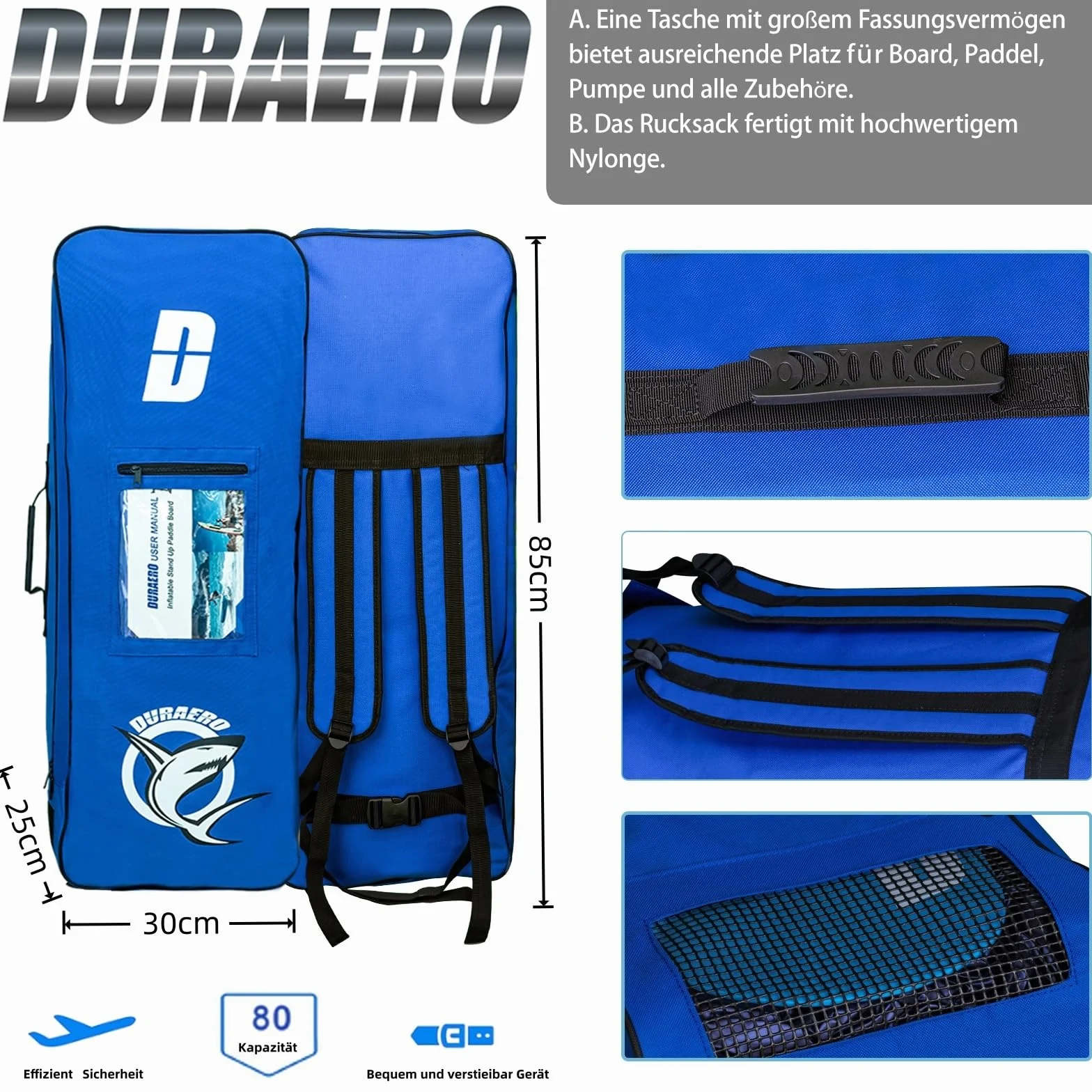 Tabla Hinchable de Paddle Surf con Asiento de Kayak, 330 x 76 x 15 cm, hasta 150 kg, Almohadilla Integrada, Aleta Desmontable, Doble Remo Ajustable, Kit de Reparación, Camuflaje Azul