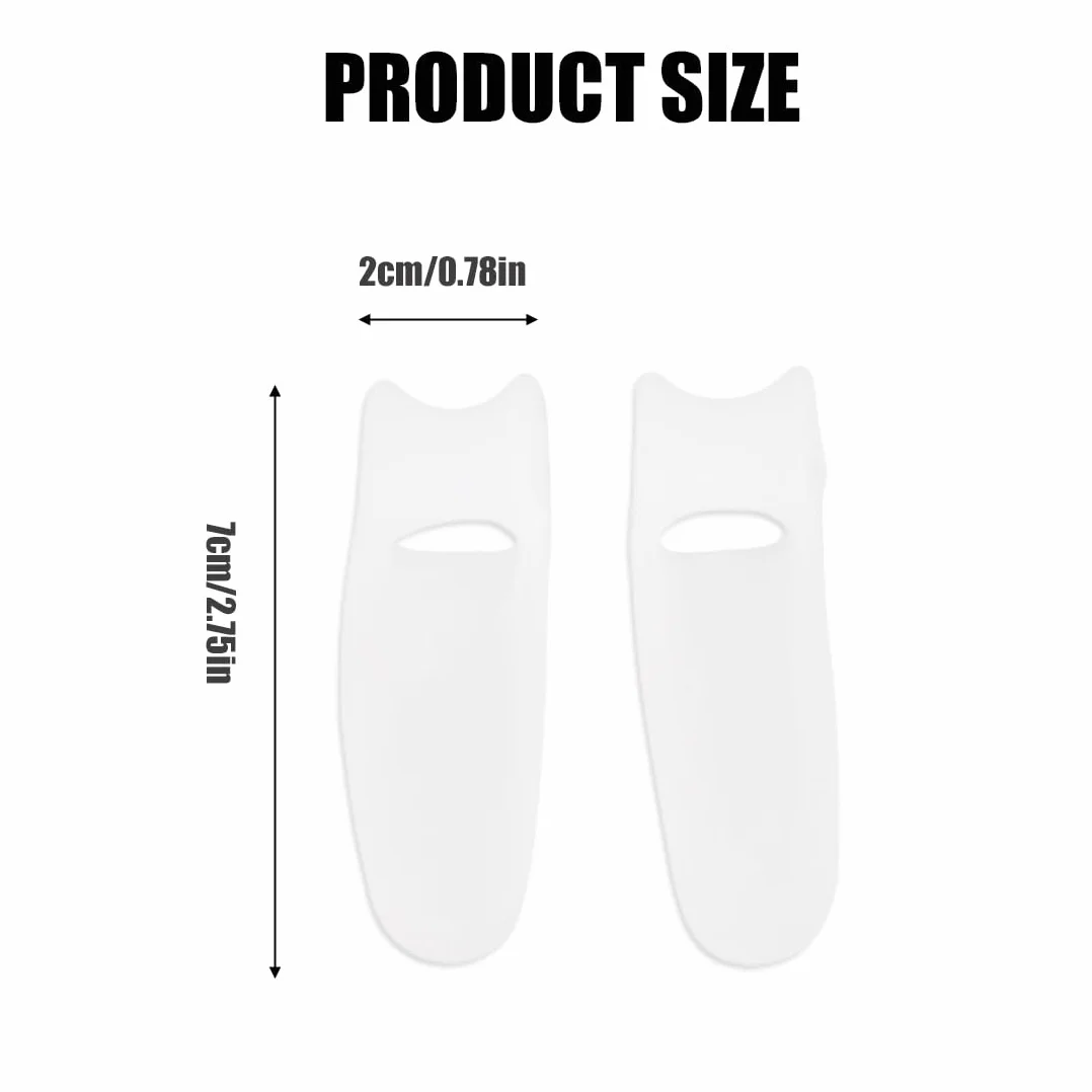 Corrector de Dedo pequeño de Silicona y Gel, 6 Unidades, para Hombres y Mujeres
