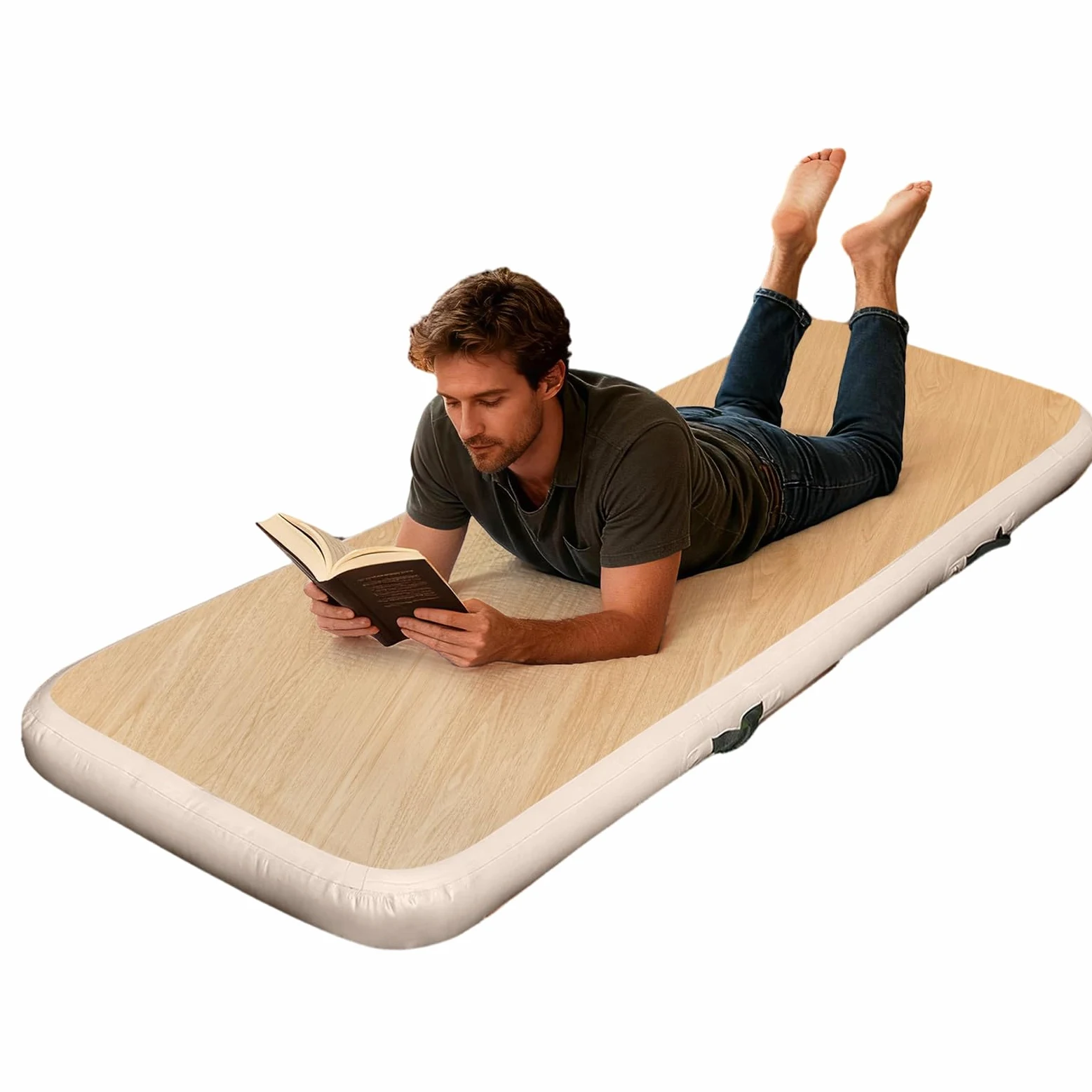 Genérico Colchón Hinchable para Camping Colchoneta Inflable De Dormir | Colchoneta de Aire para Hogar para Aventuras al Aire Libre, Camping, Viajes, Mochilero, Hogar, Picnics y Senderismo