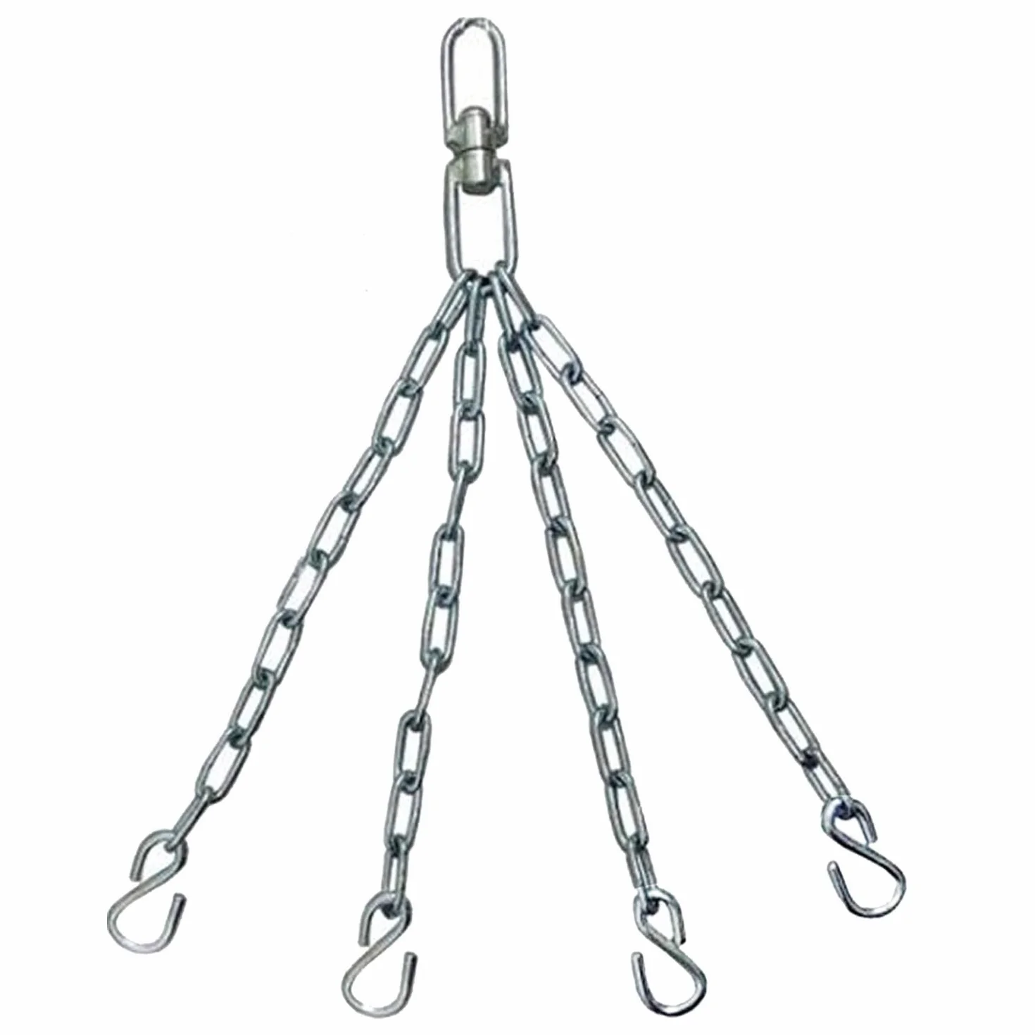 Athletics Gear Cadena de 4 Brazos con Giro para Saco de Boxeo – Cadenas de Acero Reforzado con Gancho Giratorio 360°, Soporte para Boxeo, MMA y Kickboxing, Carga Máx. 100 kg