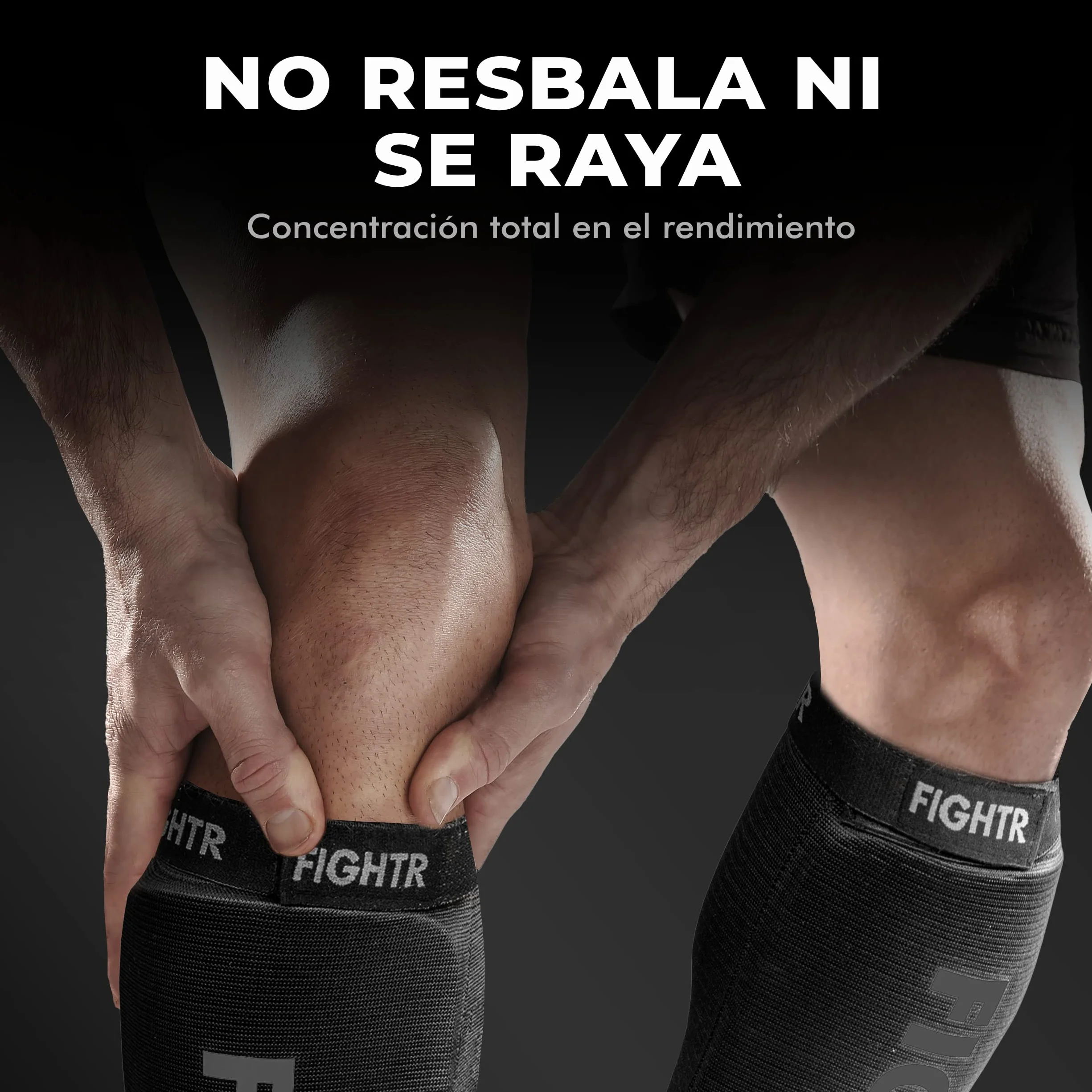 FIGHTR® Espinilleras - con Ajuste Acolchado Ideal | Espinilleras para Patadas en Kickboxing, MMA, Muay Thai y Otras Artes Marciales