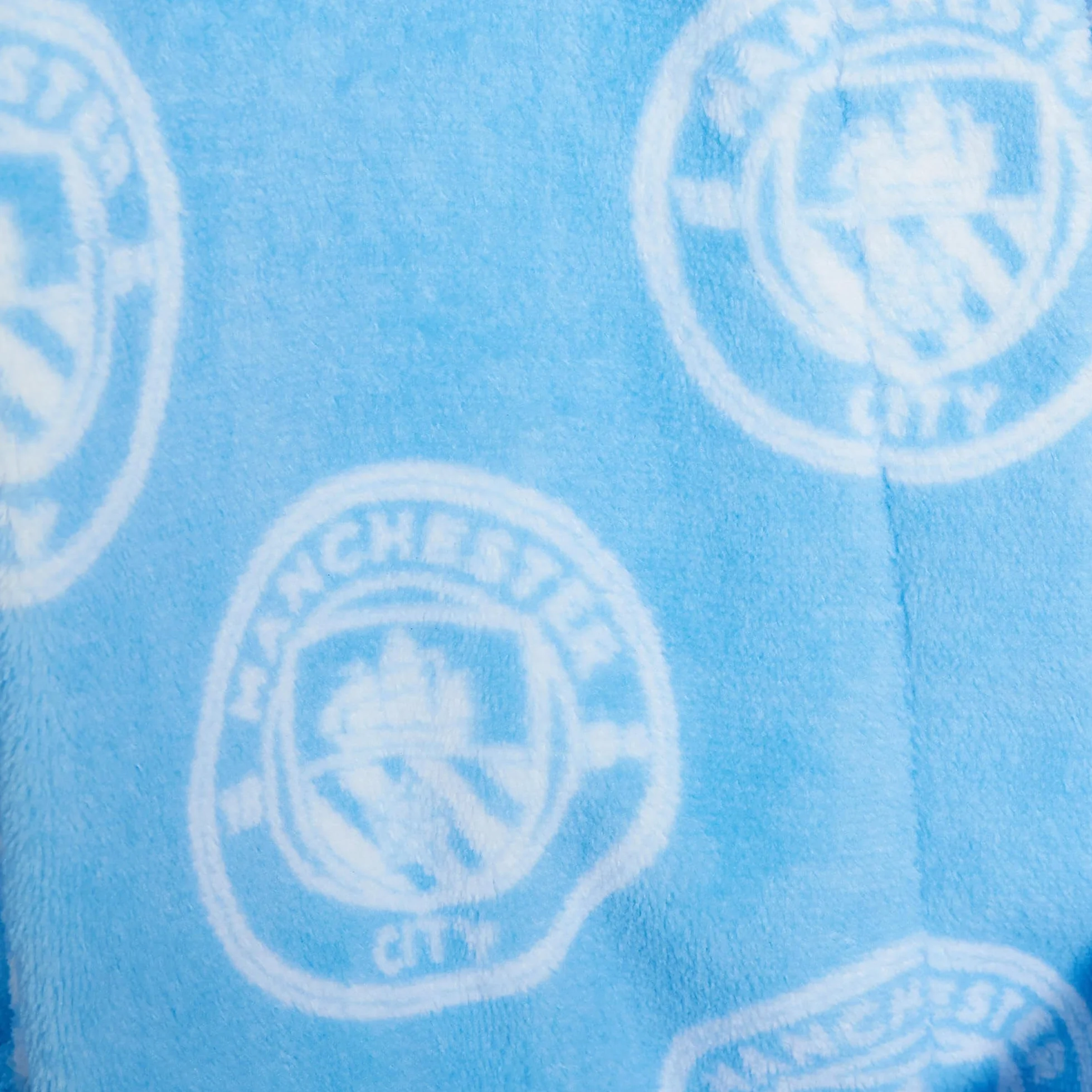 MANCHESTER CITY Pijama para niños + bata con capucha de 3 piezas, bata de fútbol + conjunto de pijama