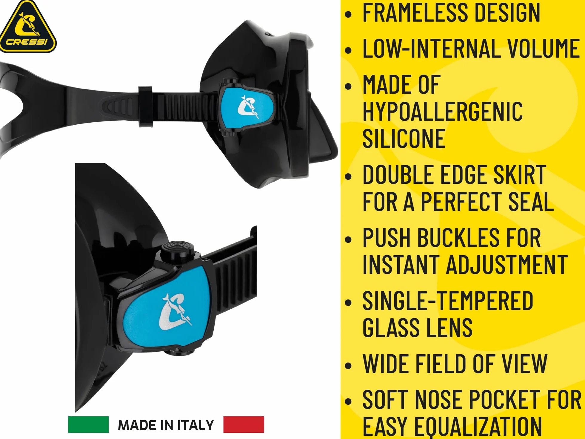 Cressi F-Dual, Black/White