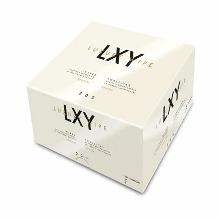Toallita Neutra de Tejido Luxury Wipe Caja 200 Toallitas Higiénicas un solo uso Limpieza superficies cristales Fabricadas España