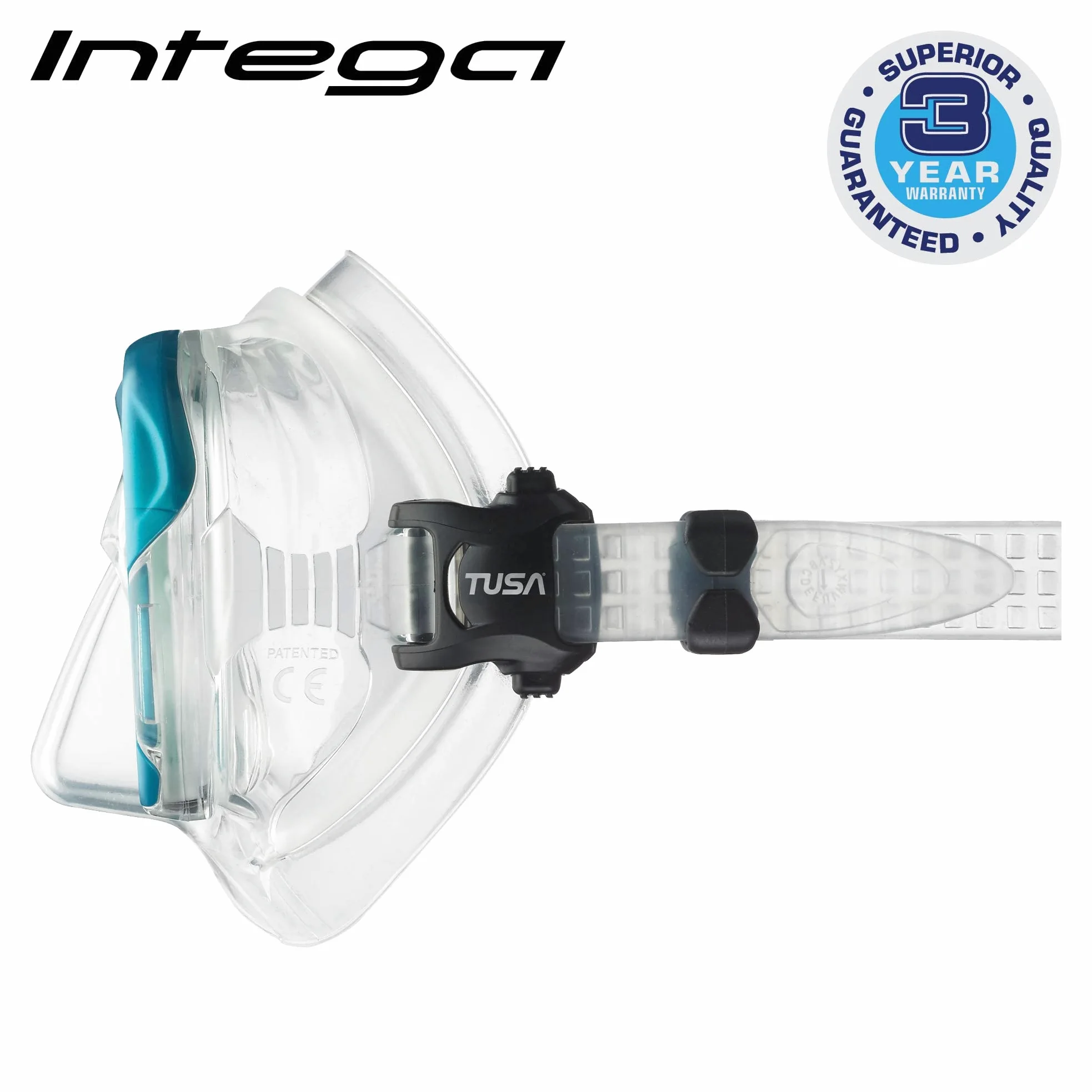 TUSA M-2004 Intega - Mascarilla de buceo, color negro