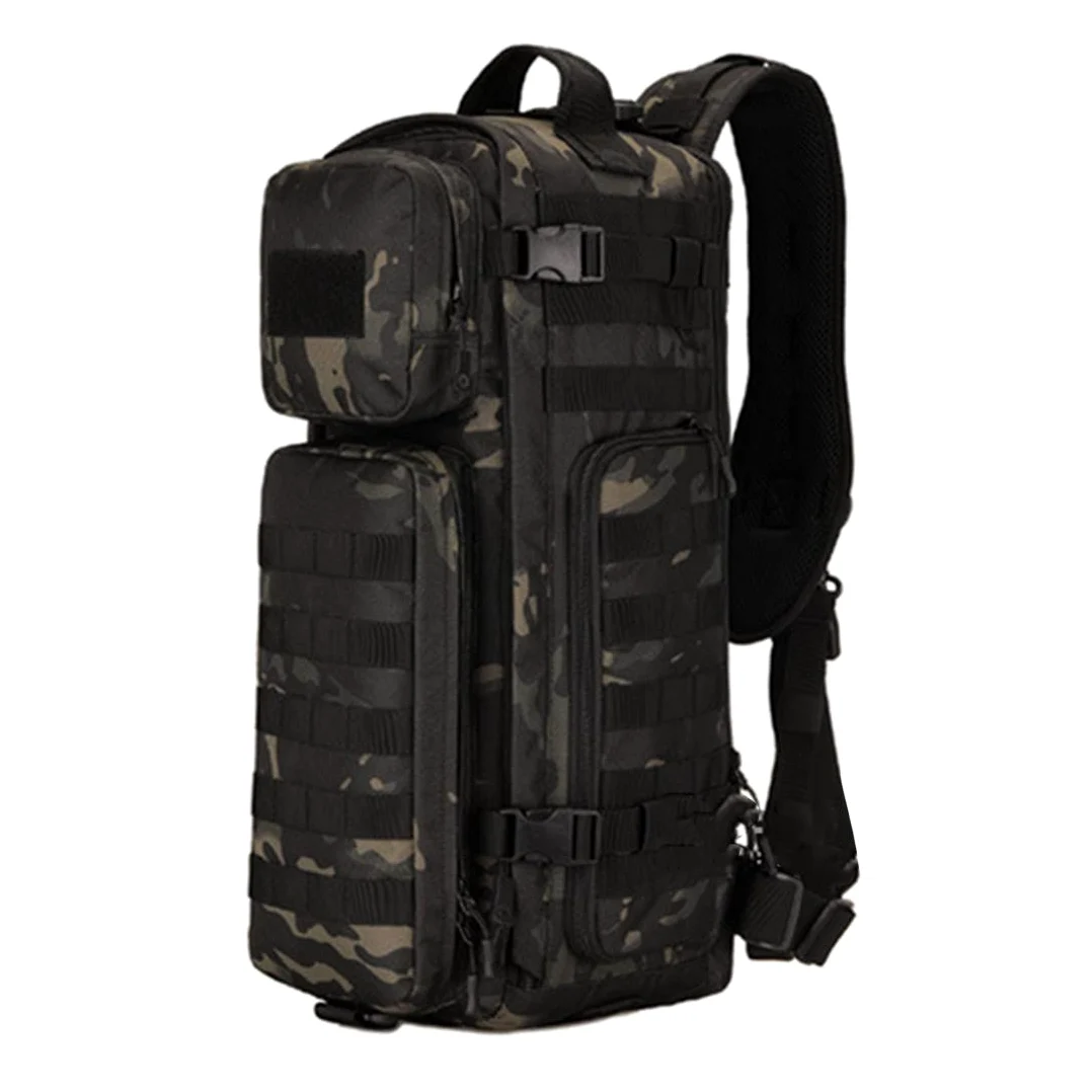 Mochila para Senderismo, Mochila táctica para montañismo al Aire Libre, Mochila para el Pecho, Mochila Militar multifunción Molle, Bolsos de Hombro para Hombre