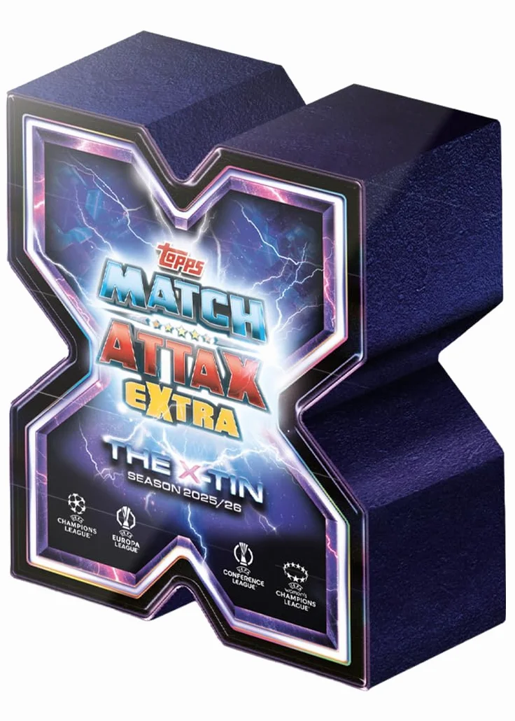 Topps UCC Match Attax Extra 2026 X Tin 64 Cartas Carta X Greats LE Carta Electrix LE